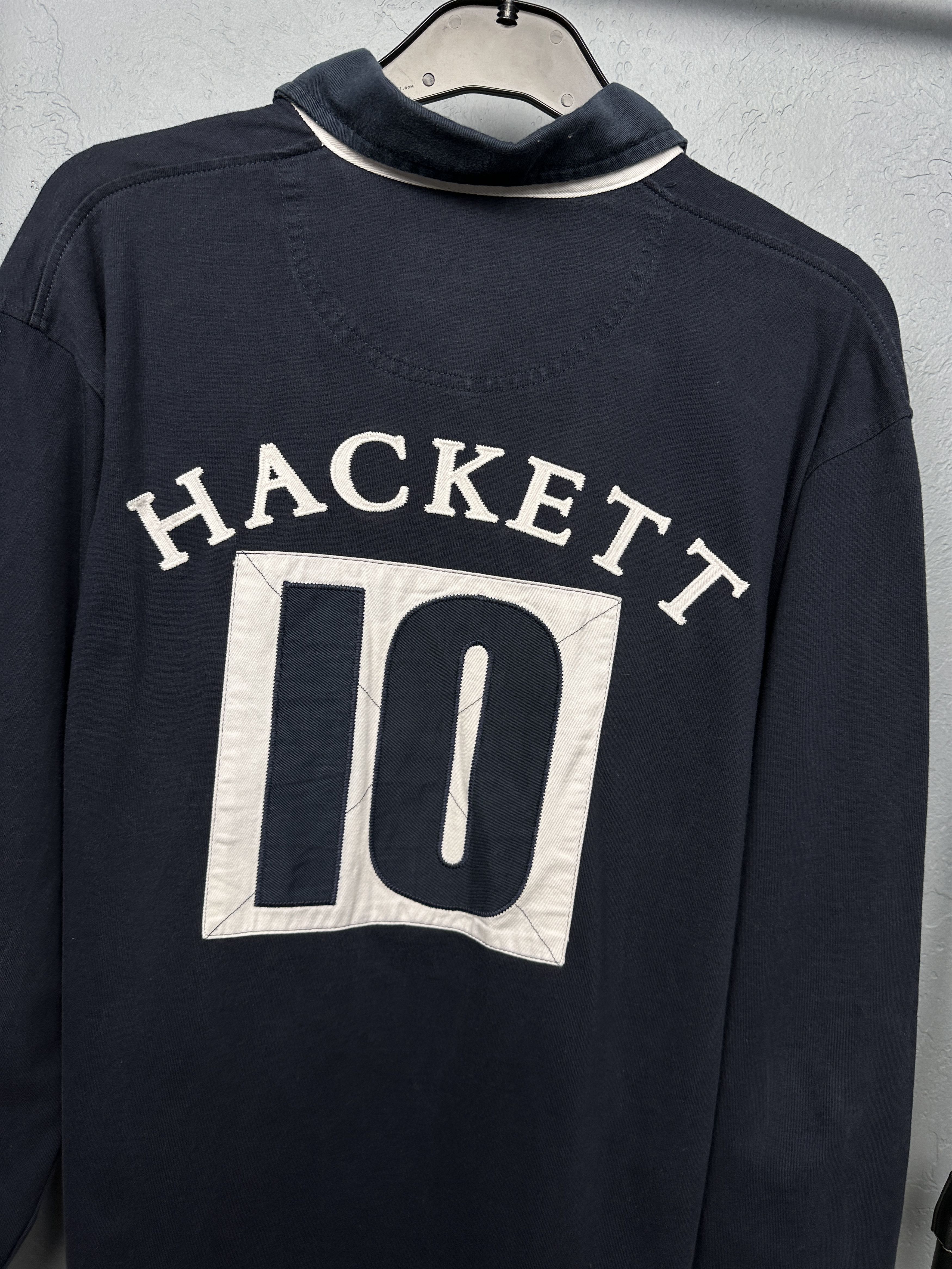 Hackett Hackett Vintage Mens Rugby Long Sleeve Polo Shirt Size US XL / EU 56 / 4 - 2 Thumbnail