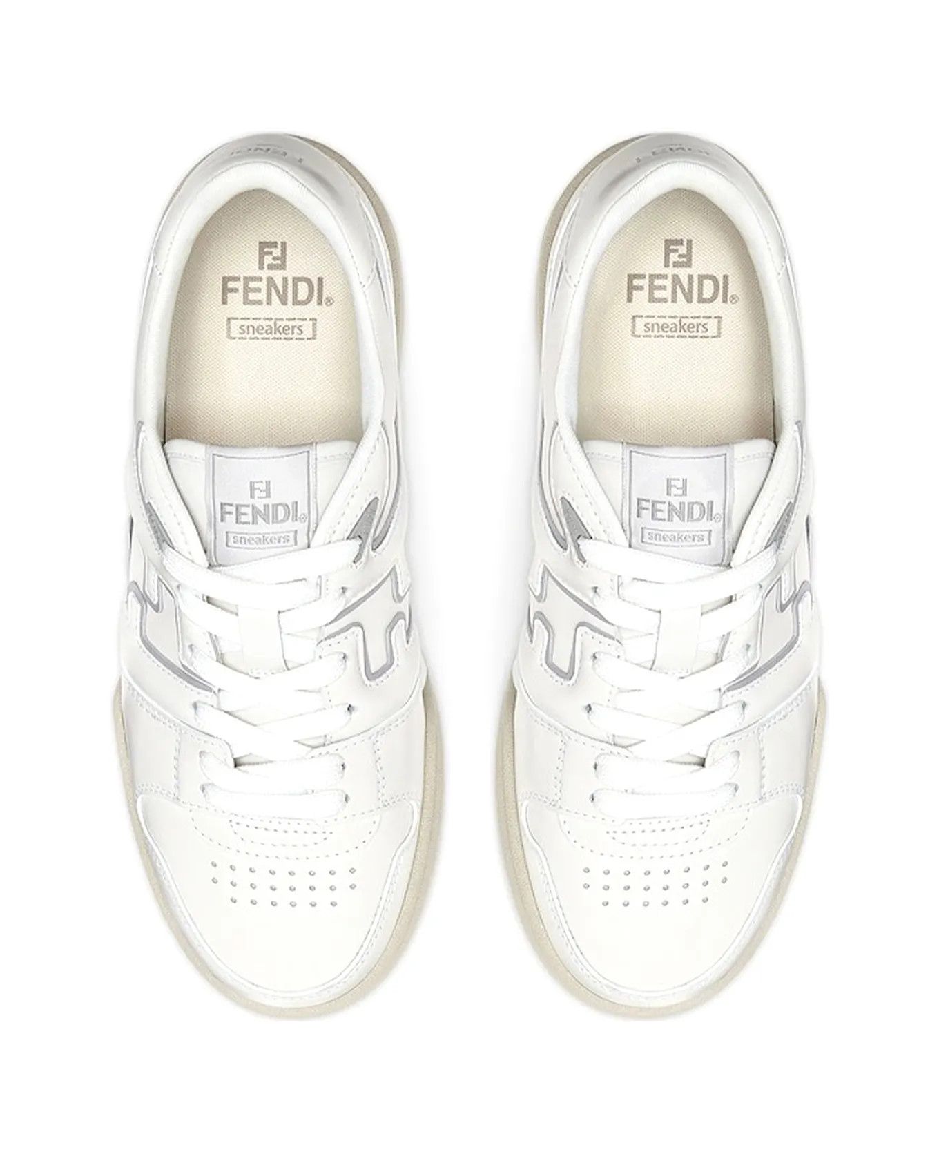 Fendi o1s1wg110126 Low Top Sneakers in White Size US 10 / EU 43 - 4 Thumbnail
