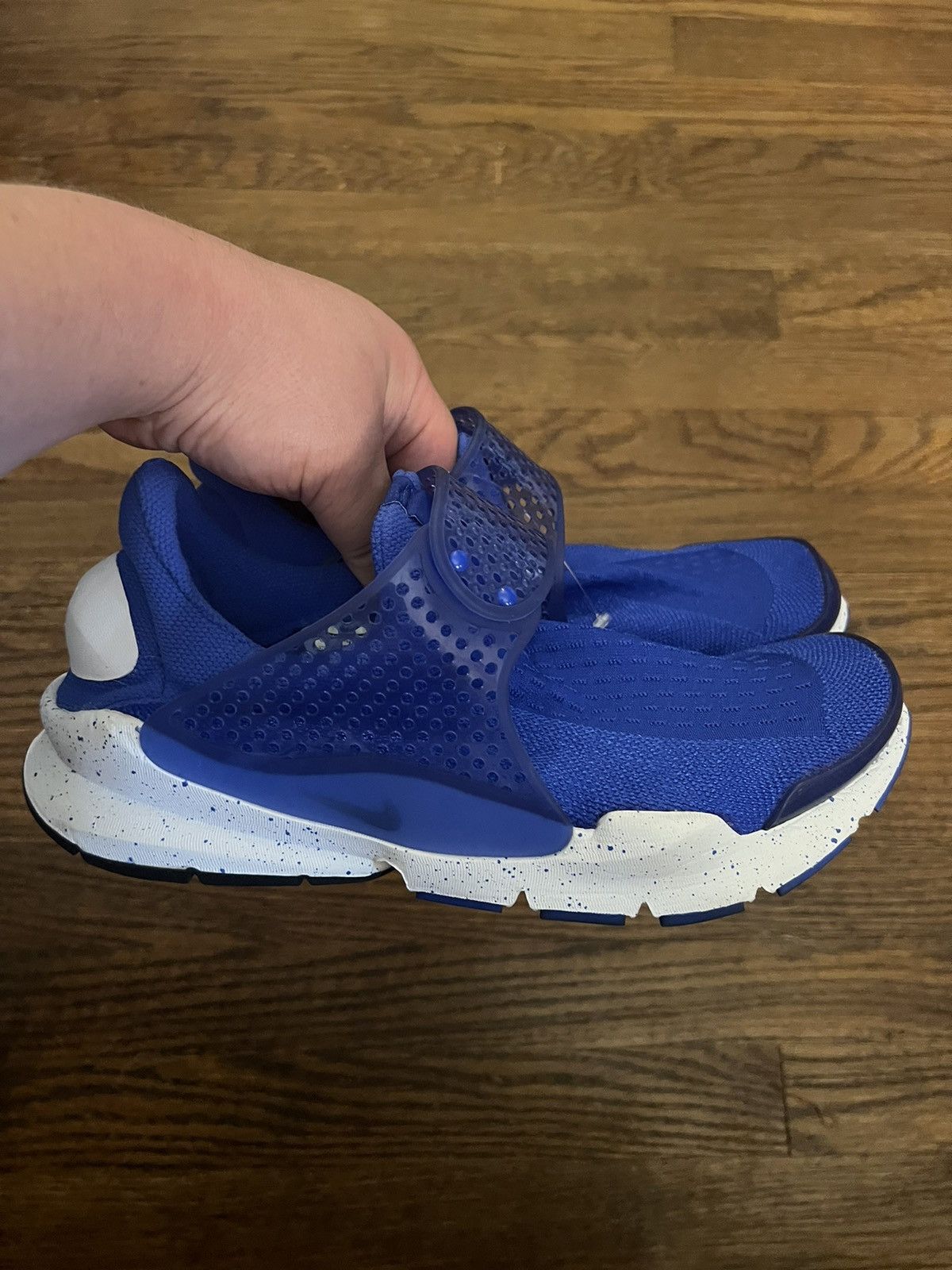 Nike Sock Dart Racer Blue White Sneakers Shoes, Men's