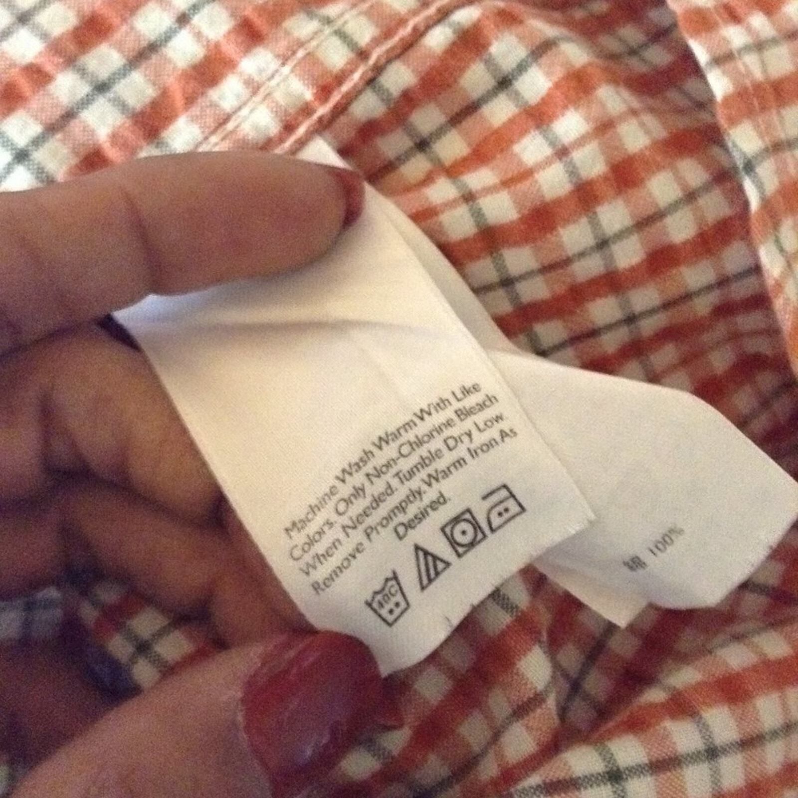Eddie Bauer Eddie Bauer Orange Plaid Checkered Button Down Short Sleeve Size US M / EU 48-50 / 2 - 12 Thumbnail