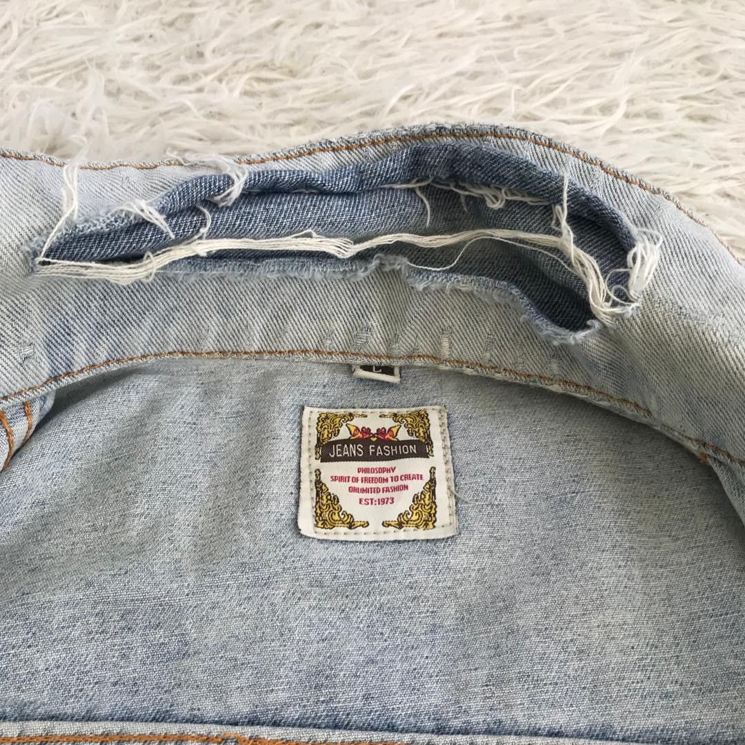 Japanese Brand Jeans Fashion Philosophy Distress Denim Jacket Size US L / EU 52-54 / 3 - 8 Thumbnail