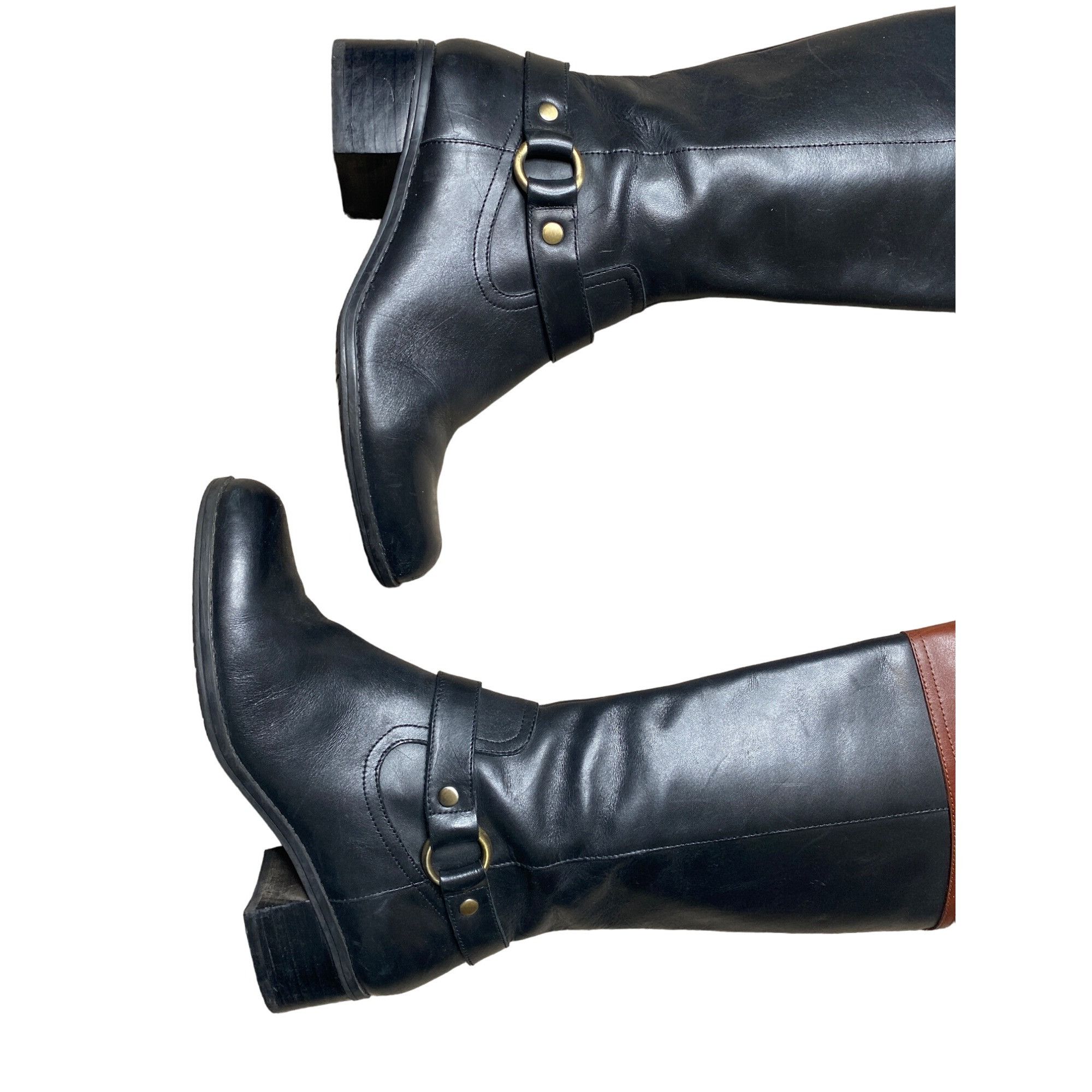 Other BANDOLINO WOMEN'S BLACK & BROWN RIDING BOOTS SZ 6 Size US 6 / IT 36 - 4 Thumbnail