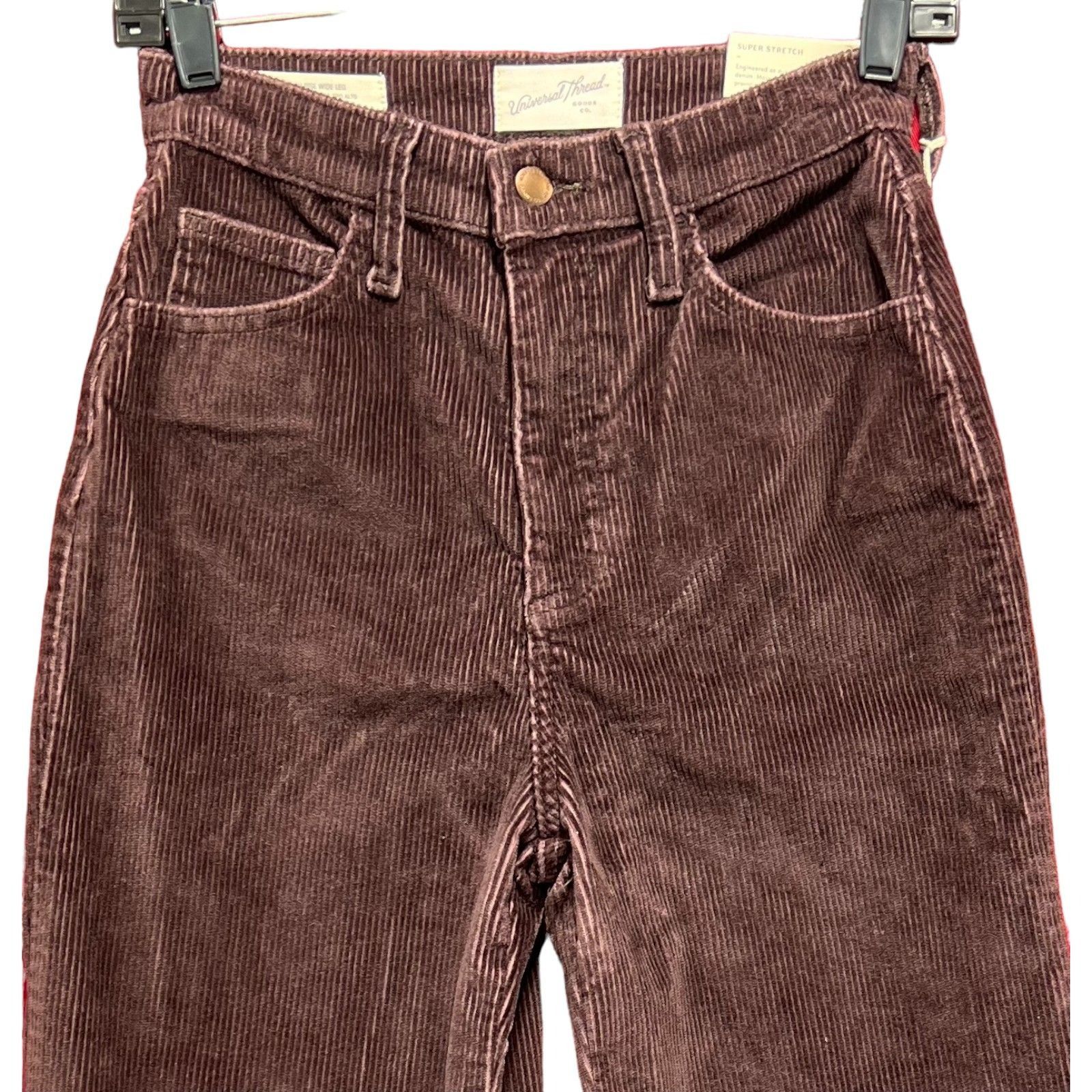 Other Universal Thread - Women's High-Rise Corduroy Wide Leg Jeans Size 26" / US 2 / IT 38 - 13 Thumbnail