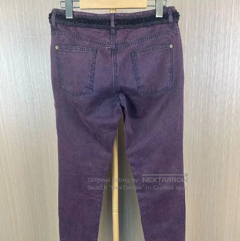 Chanel Chanel Purple Cotton Casual Pants . Size 26" / US 2 / IT 38 - 2 Thumbnail