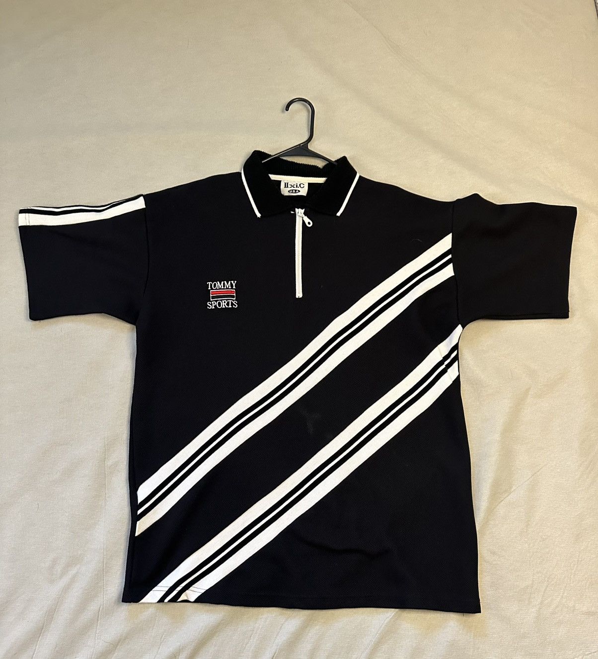 Tommy Hilfiger Vintage Tommy Sports Zip Polo Shirt Size US XL / EU 56 / 4 - 1 Thumbnail