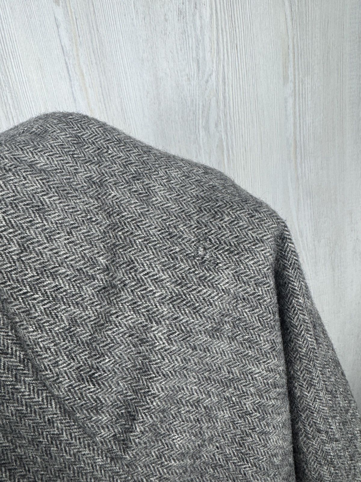 Pal Zileri Pal Zileri Concept grey wool cashmere herringbone blazer Size 46R - 13 Thumbnail