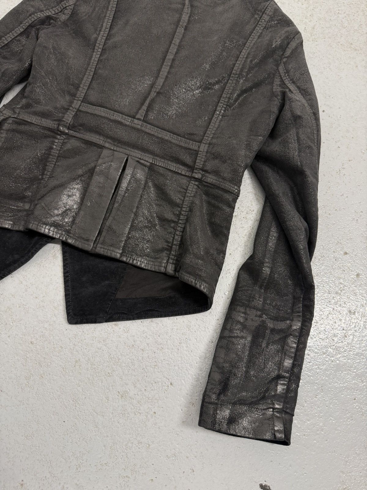 CLOSED Closed Napoleon Double Breasted Waxed Jacket Size XS / US 0-2 / IT 36-38 - 15 Thumbnail