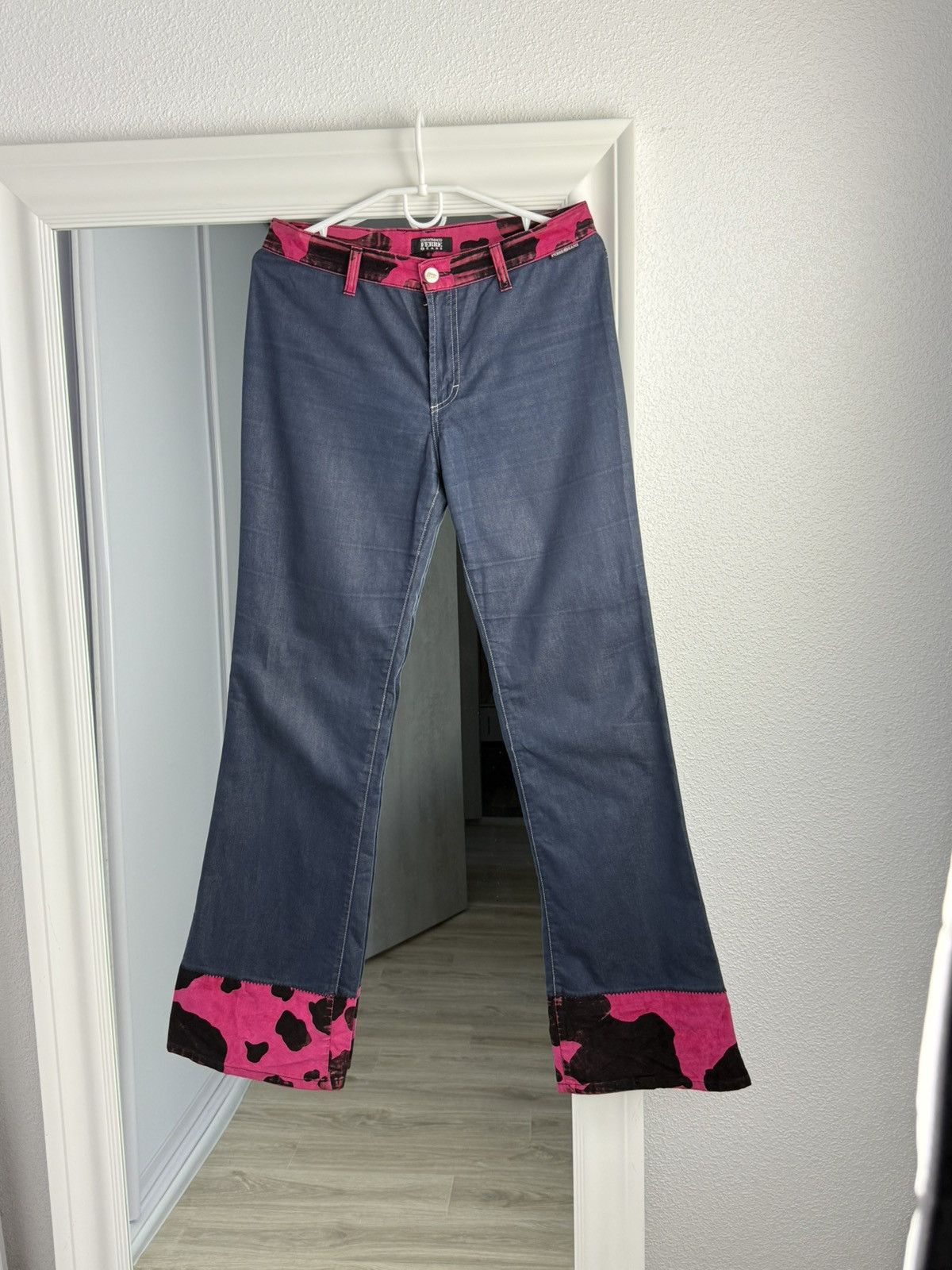Gianfranco Ferre Archive Gianfranco Ferre Pants 1979 Flared Camo Leo Print Size 32" / US 10 / IT 46 - 3 Thumbnail