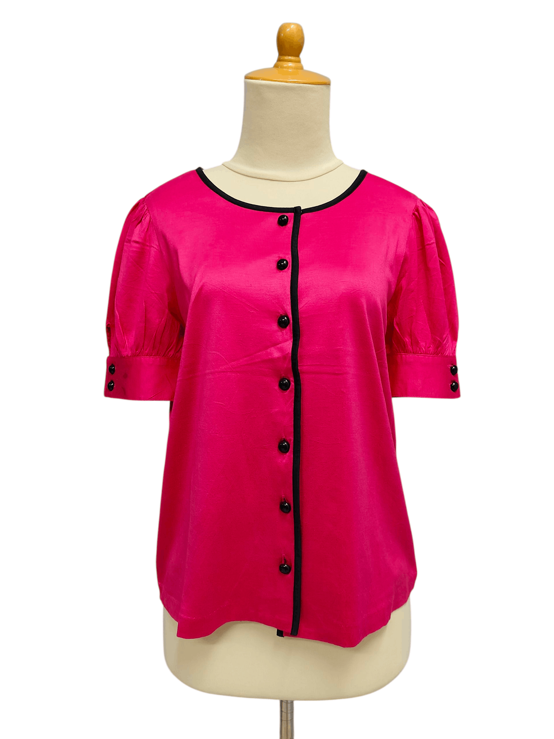 Yves Saint Laurent 90s YSL- Parisian Glam Retro Shiny Minimal Elegant Blouse Size M / US 6-8 / IT 42-44 - 1 Thumbnail
