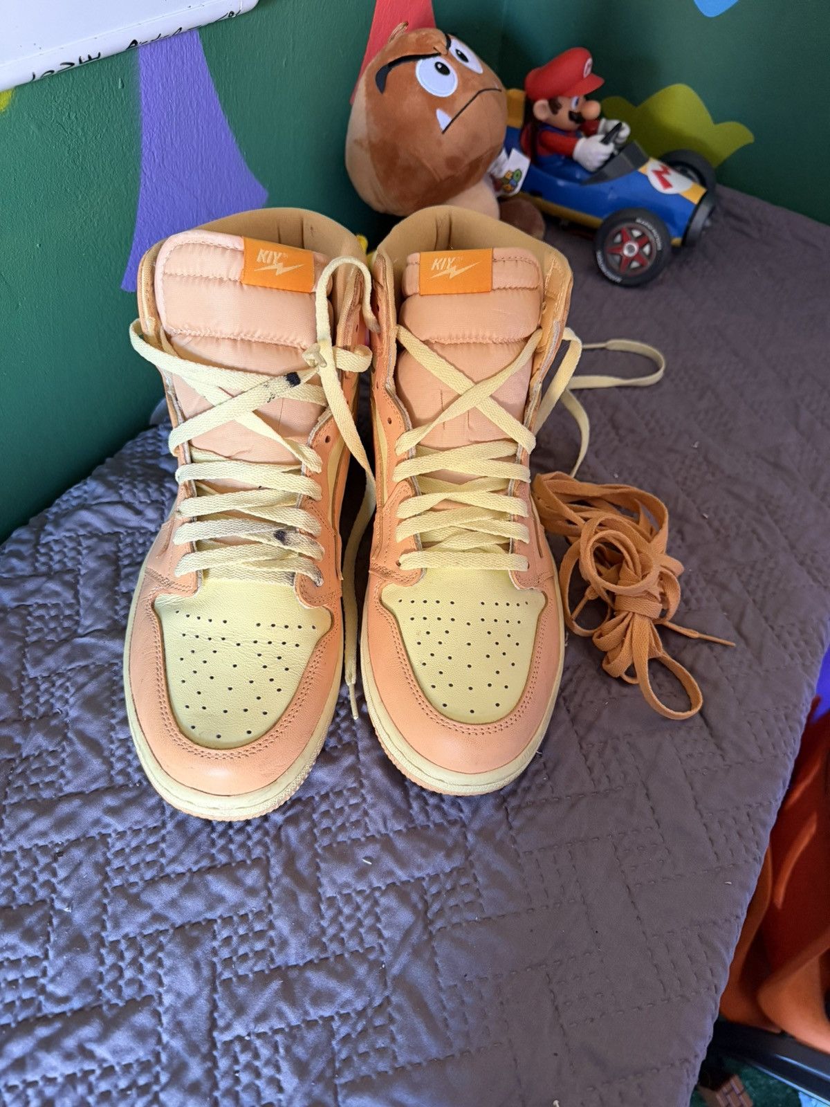 Reves Paris Air Kiy RARE Peach Pink Tan Orange Idk Size US 11 / EU 44 - 2 Thumbnail