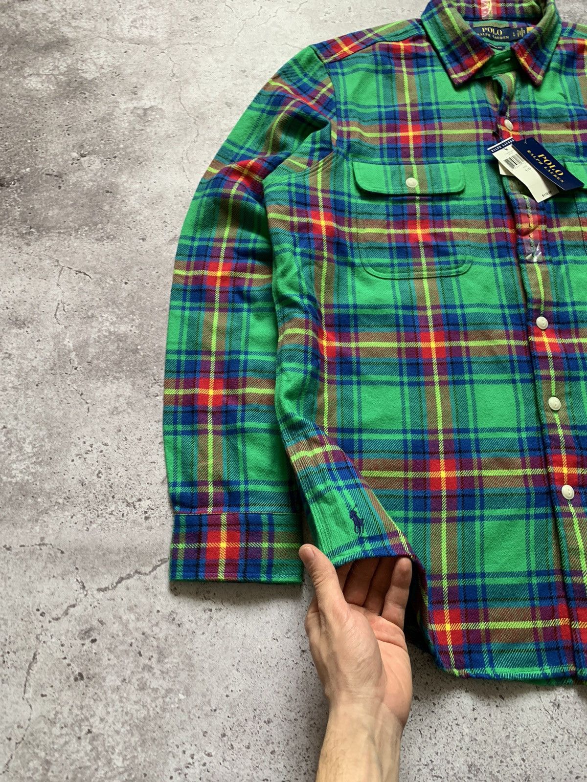 Polo Ralph Lauren × RRL Ralph Lauren × Ralph Lauren NEW Polo Ralph Lauren Plaid Flannel Overshirt Size US L / EU 52-54 / 3 - 2 Thumbnail
