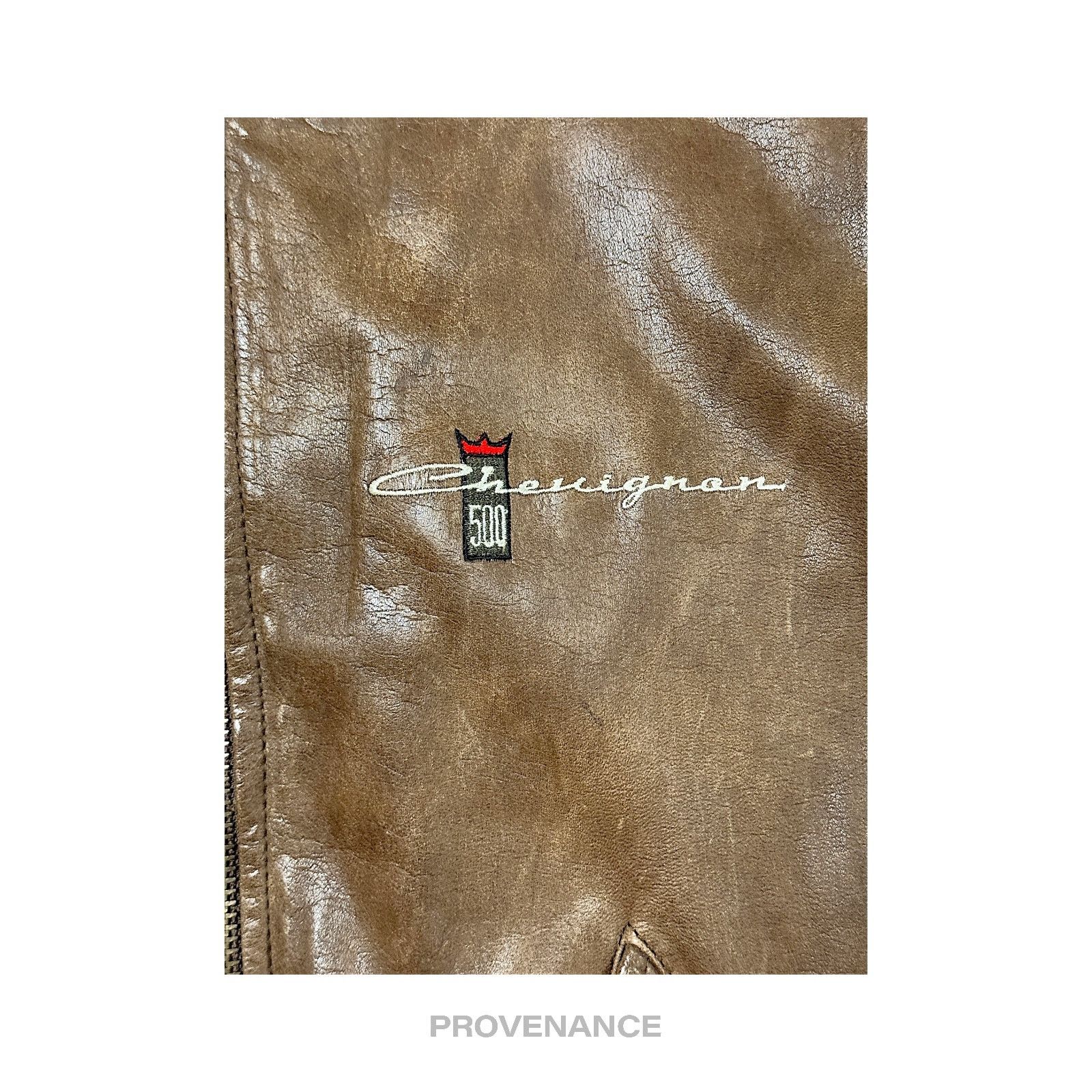 Chevignon 🔴 Chevignon Vintage Bomber Jacket - Hudson Leather Brown M Size US M / EU 48-50 / 2 - 8 Thumbnail
