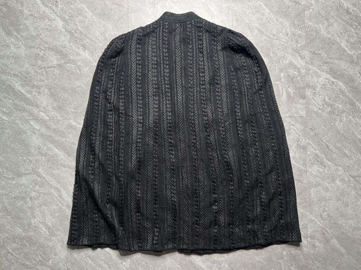 Alexander McQueen Alexander Mcqueen Black Textured Knit Cape Size S / US 4 / IT 40 - 3 Thumbnail