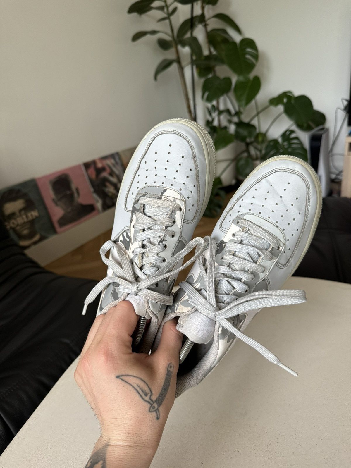 Nike Nike Air Force 1 Low Grey Camo 2017 Sneakers Hype Rare Size US 7.5 / EU 40-41 - 8 Thumbnail