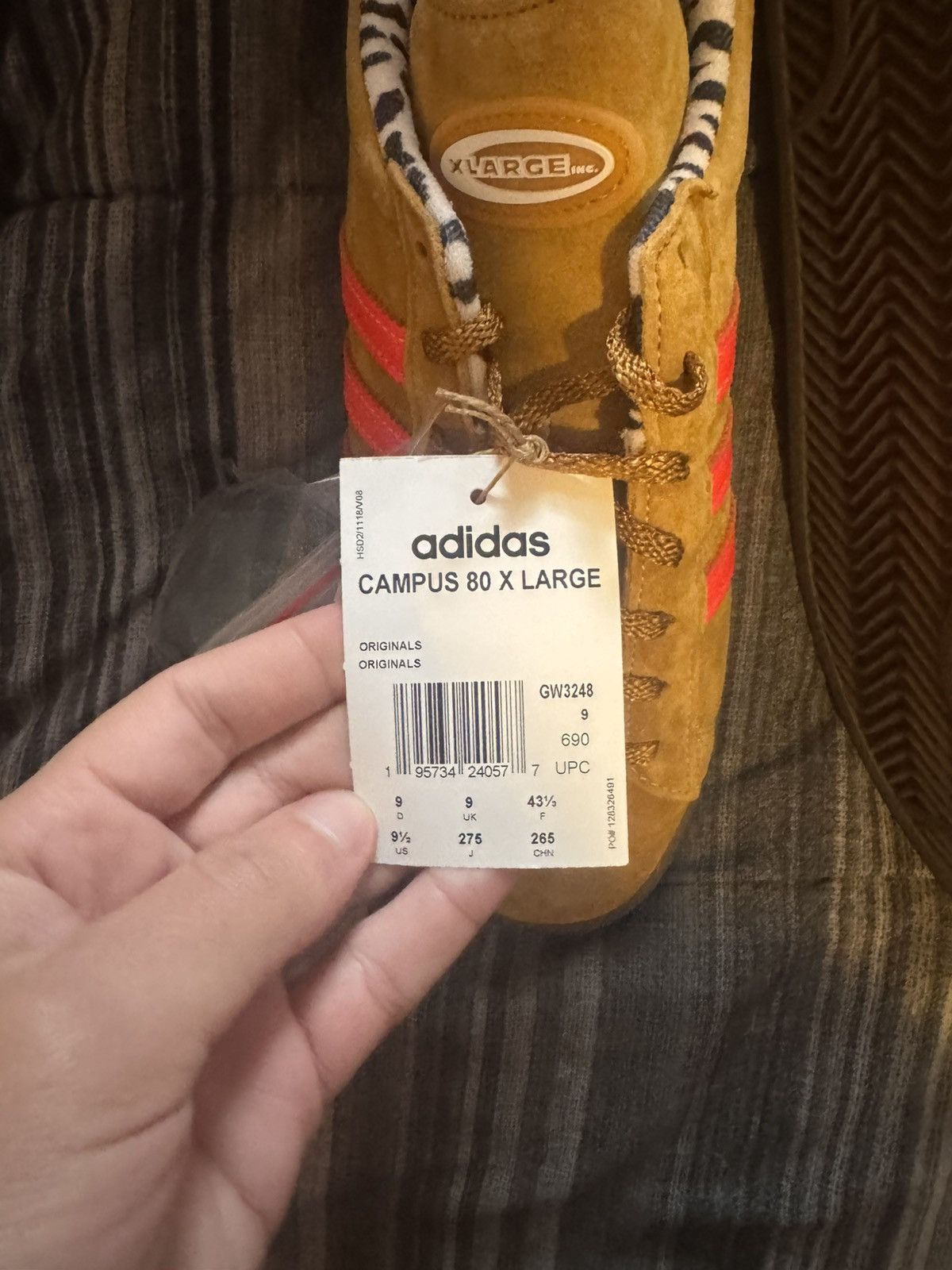 Adidas Adidas x Xlarge campus 80s ‘mesa’ Size US 9.5 / EU 42-43 - 6 Thumbnail