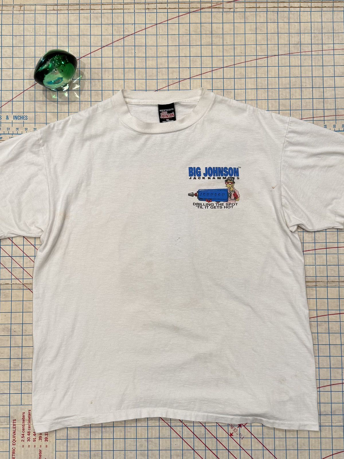 Vintage Vintage Big Johnson Jackhammers Humor Graphic Tee Used XL Size US XL / EU 56 / 4 - 7 Thumbnail