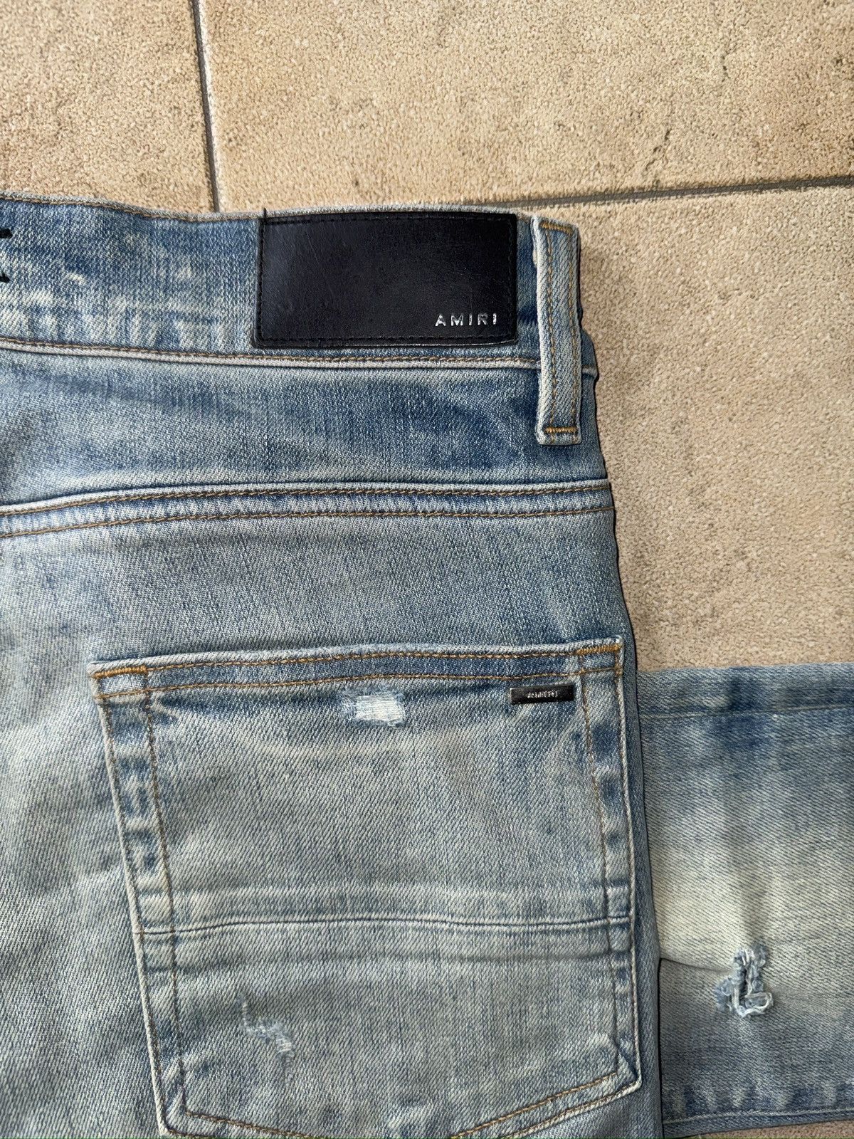Amiri AMIRI Blue PJ Thrasher Jeans Size US 30 / EU 46 - 10 Thumbnail