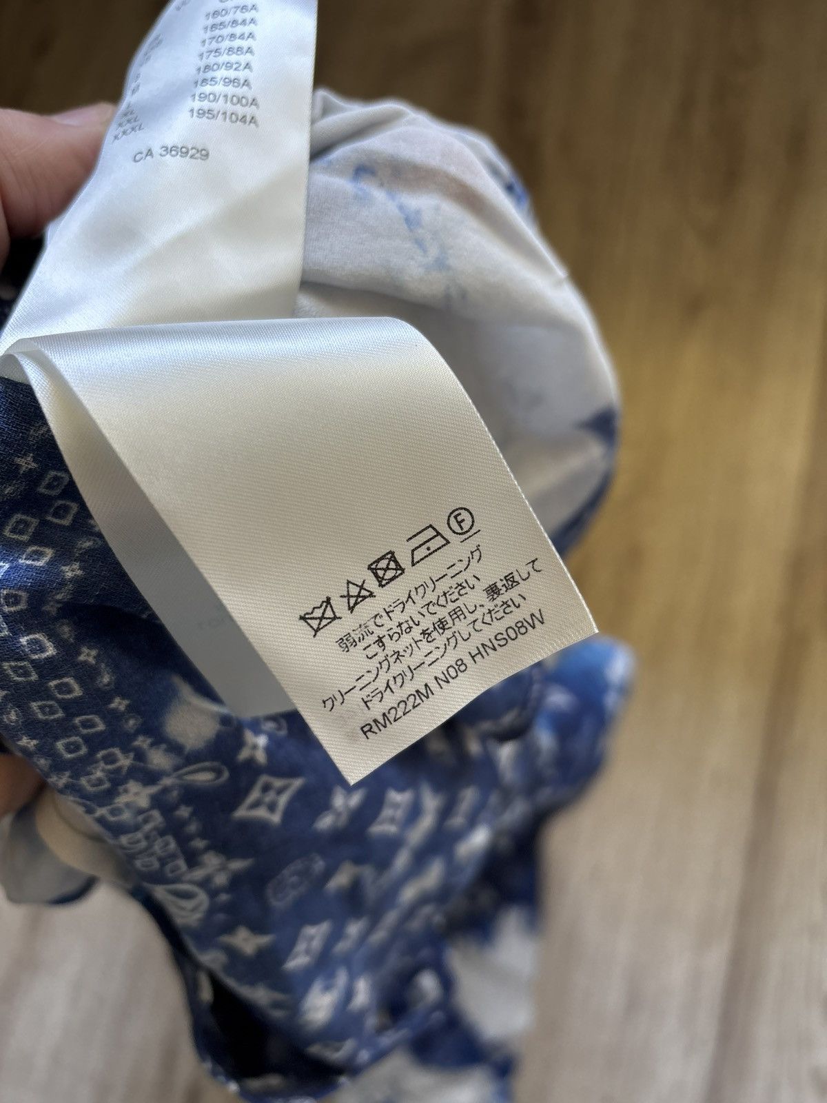 Louis Vuitton Louis Vuitton Monogram Bandana Hook Detail Shirt Blue Size US M / EU 48-50 / 2 - 12 Thumbnail