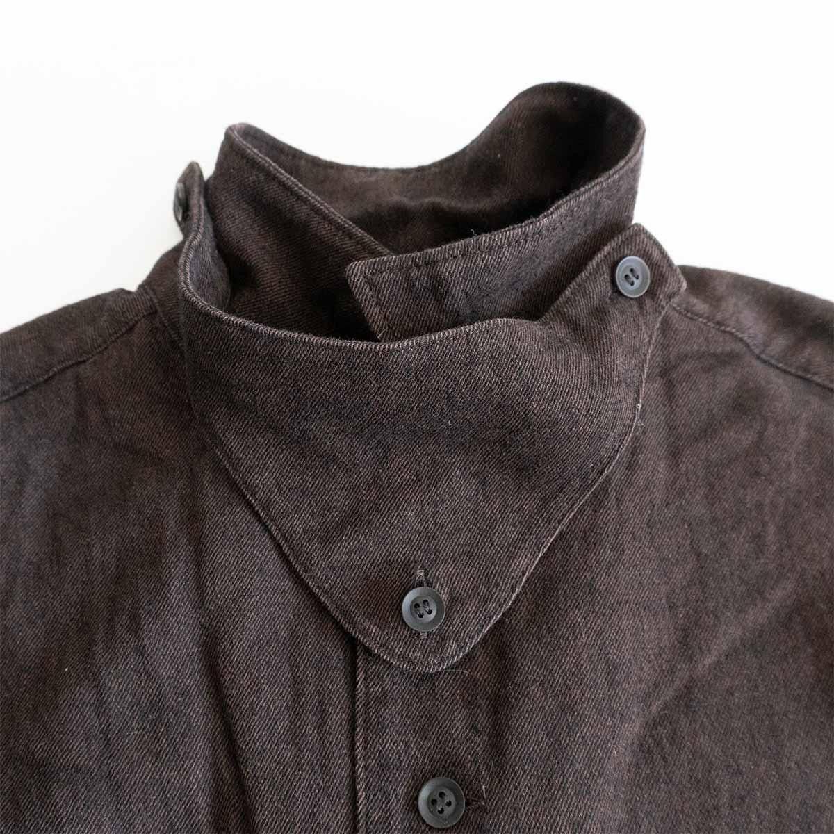 Yohji Yamamoto YOHJI YAMAMOTO POUR HOMME wool line mixed shirts HJ-b10-121 Size US M / EU 48-50 / 2 - 3 Thumbnail