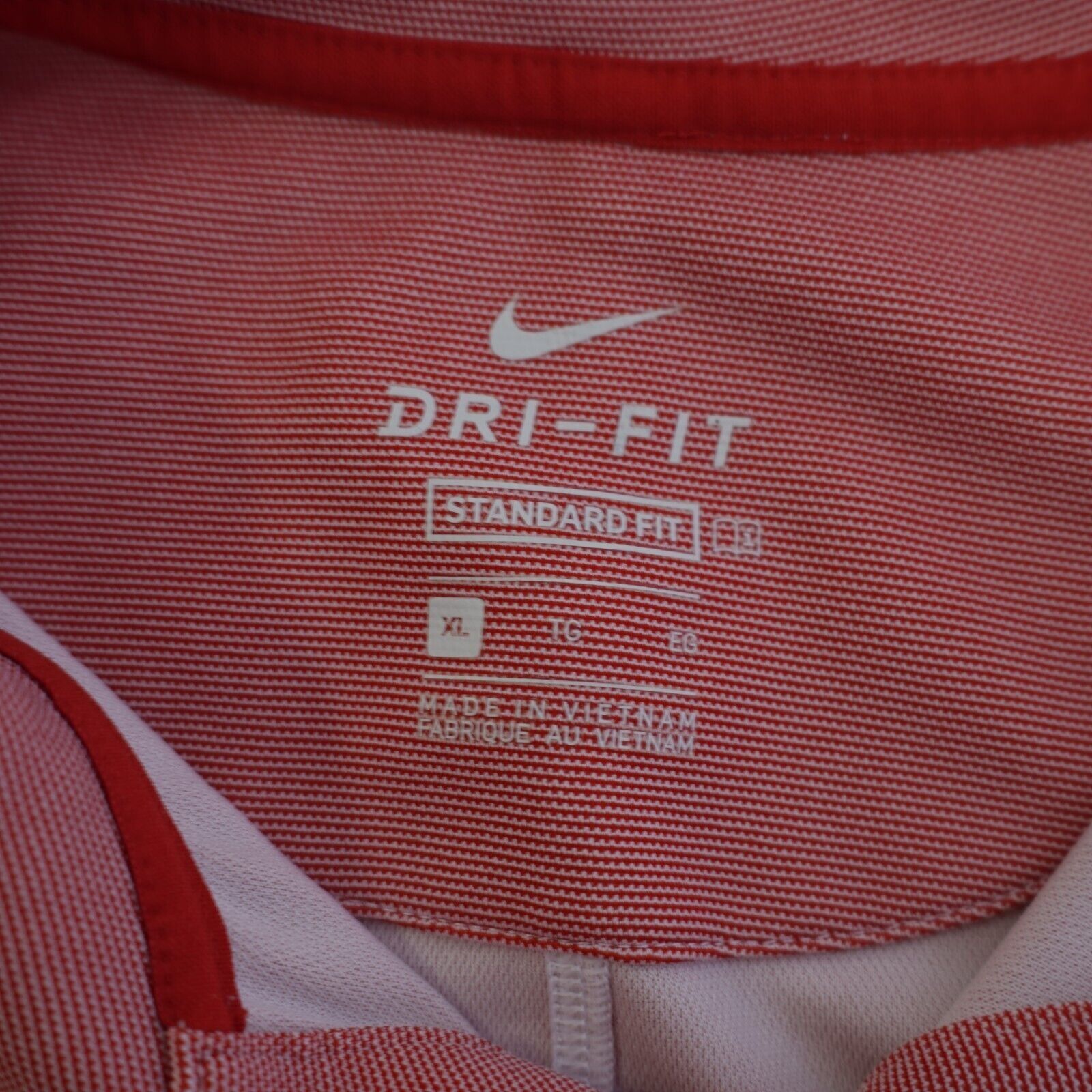 Nike Nike Dri-Fit Standard Fit Pink Sharksin XL Collared Polo Shi Size US XL / EU 56 / 4 - 9 Thumbnail