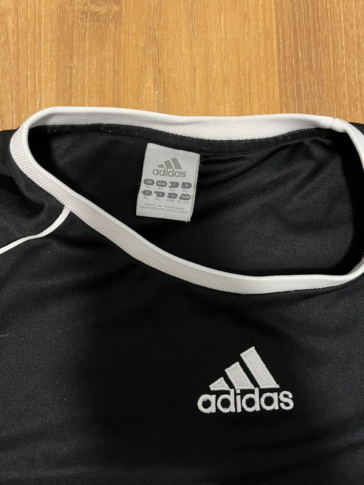 Adidas Adidas black sportswear gym shirt Size US XL / EU 56 / 4 - 2 Thumbnail