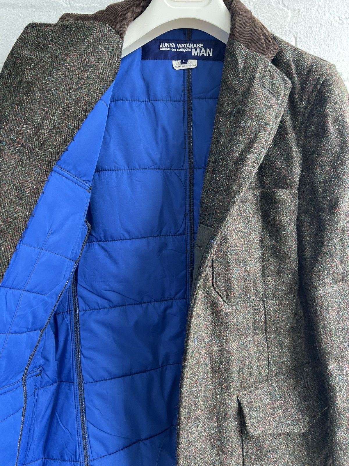 Junya Watanabe Junya watanabe green tweed padded jacket Size US M / EU 48-50 / 2 - 3 Thumbnail