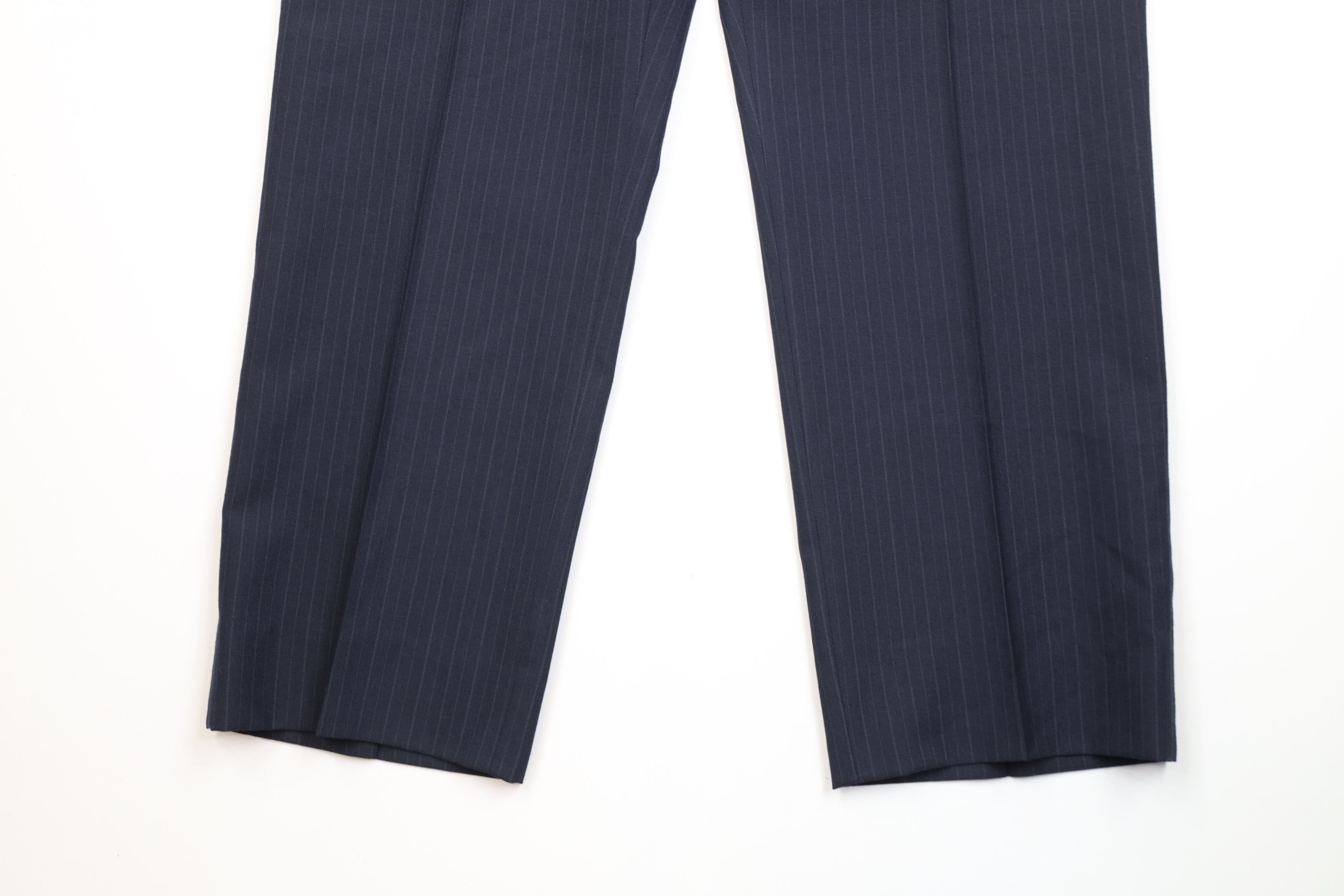 Vintage Vintage 70s Streetwear Blend Pinstriped Wide Leg Pants USA Size US 38 / EU 54 - 4 Thumbnail