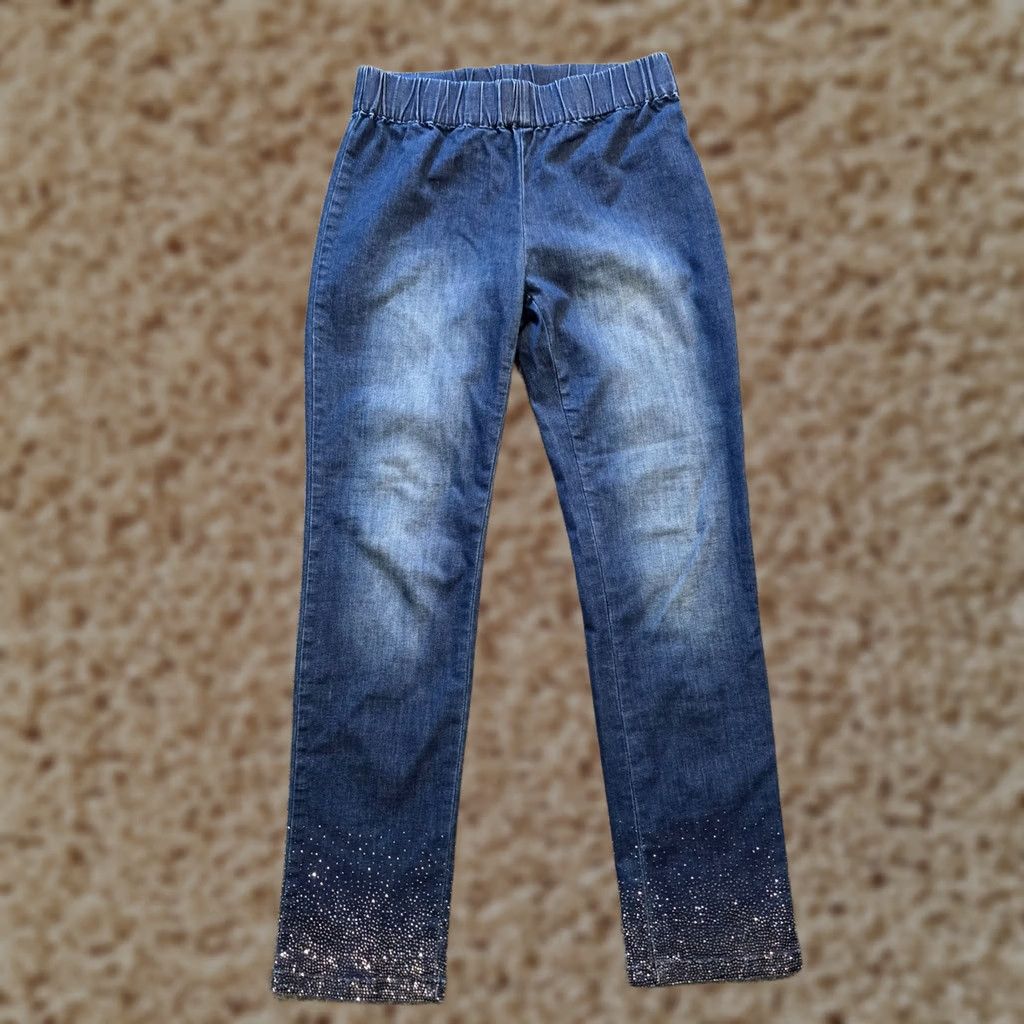 Soft Surroundings Soft Surroundings Jeans Womens S Blue Women Size Rhinestone Glitter Pull Holiday Size 28" / US 6 / IT 42 - 1 Thumbnail