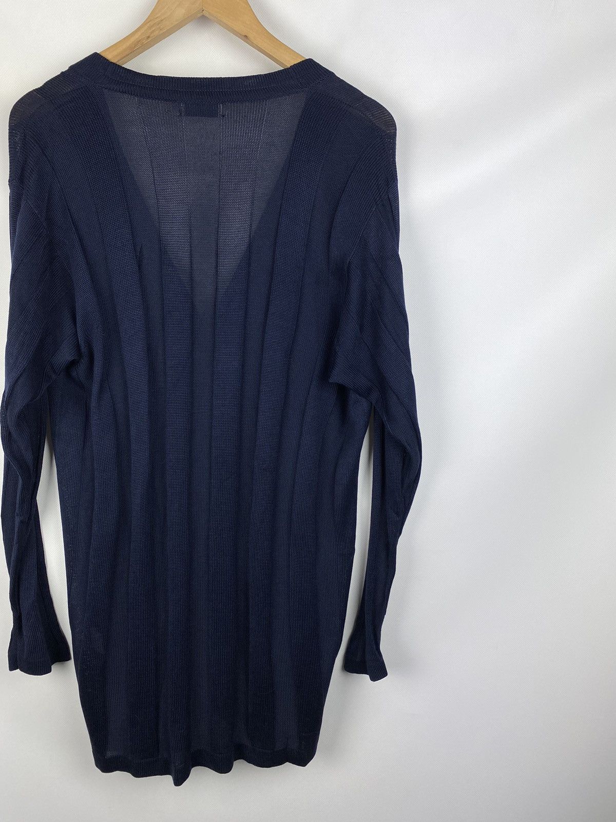 Dries Van Noten Dries Van Noten ladies silk cardigan sweater size 42 navy Size M / US 6-8 / IT 42-44 - 15 Thumbnail