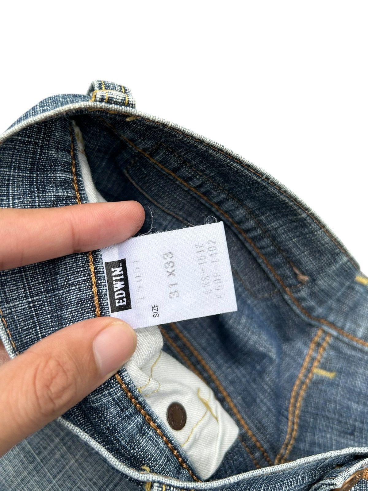 Kapital Vintage Edwin Selvedge Distressed Japanese Brand Denim jeans Size US 31 - 10 Thumbnail
