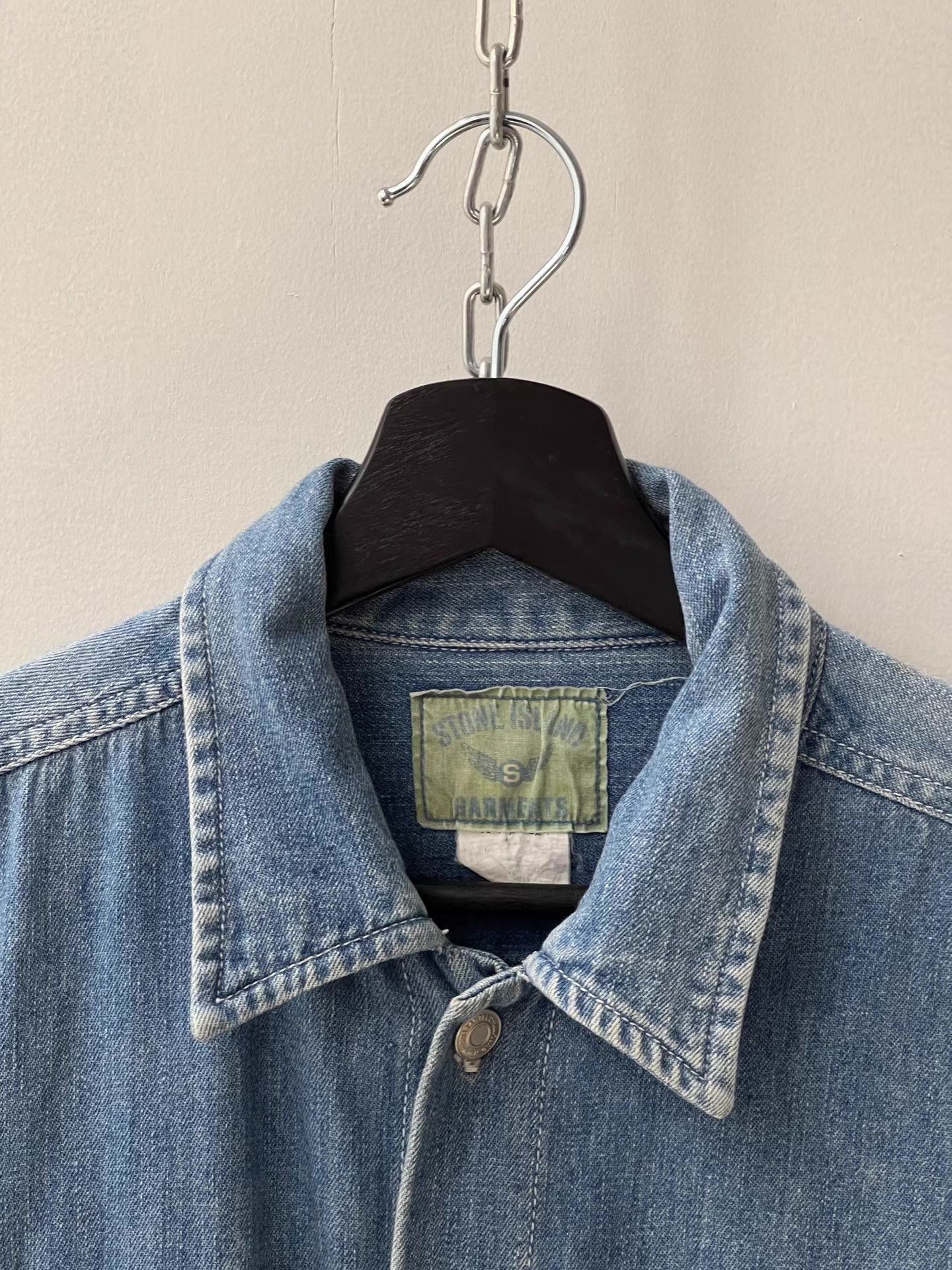 Stone Island Stone Island Garment Dyed Denim Shirt Jacket Q13 Size US L / EU 52-54 / 3 - 5 Thumbnail