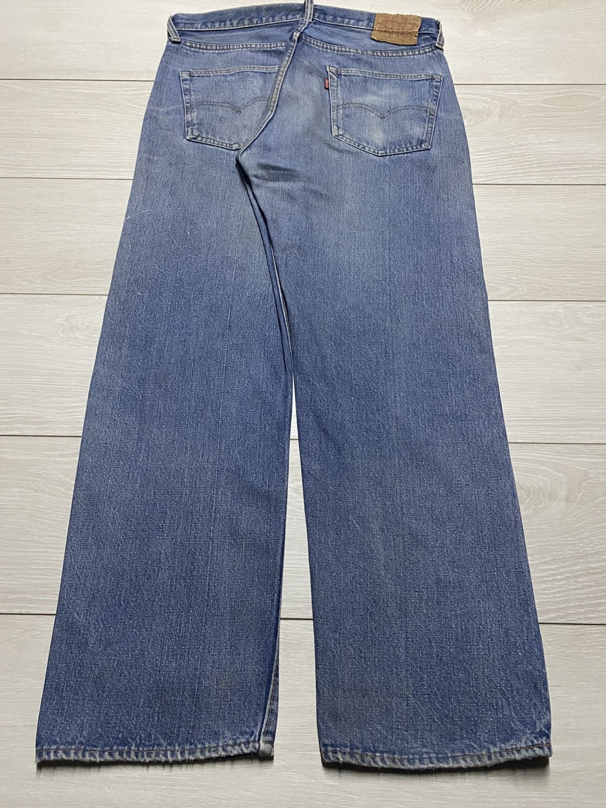 Levi's W34 Vintage Levis 501 70s Selvedge Rindem No6 ButtonFly Jean Size US 34 / EU 50 - 2 Thumbnail