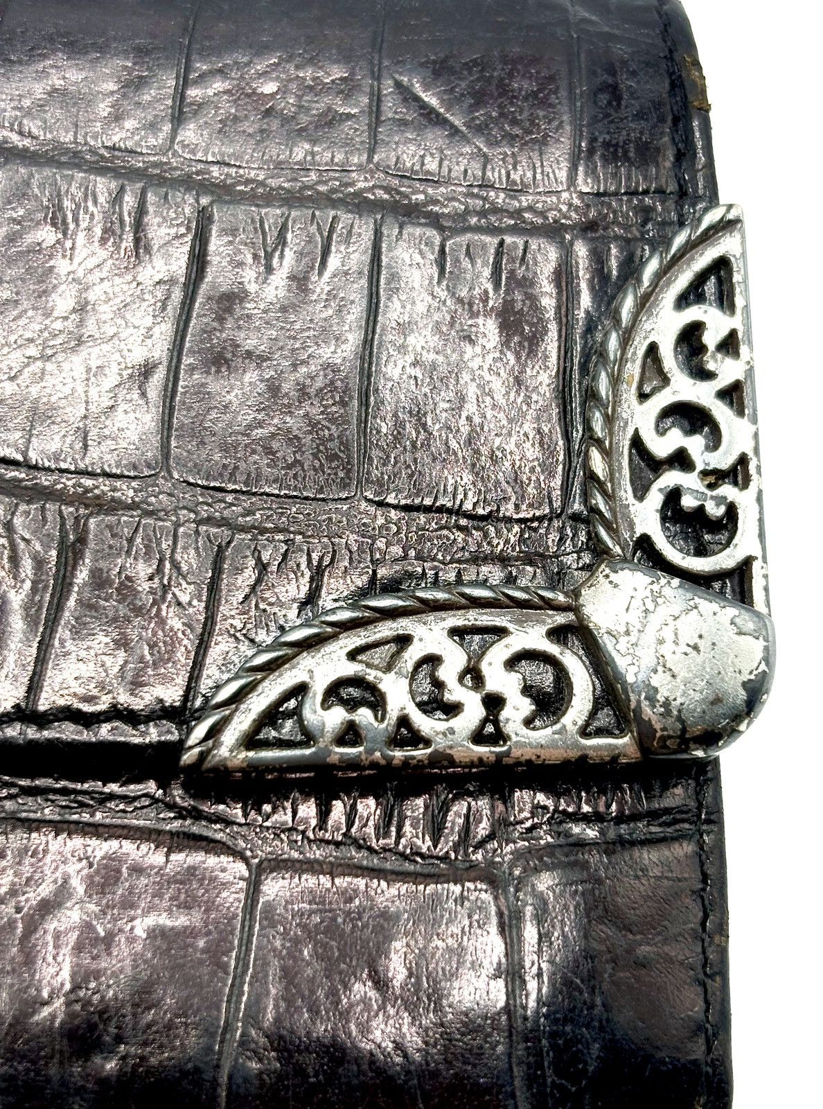 Brighton Brighton Croc-Embossed Leather Wallet Size ONE SIZE - 17 Thumbnail