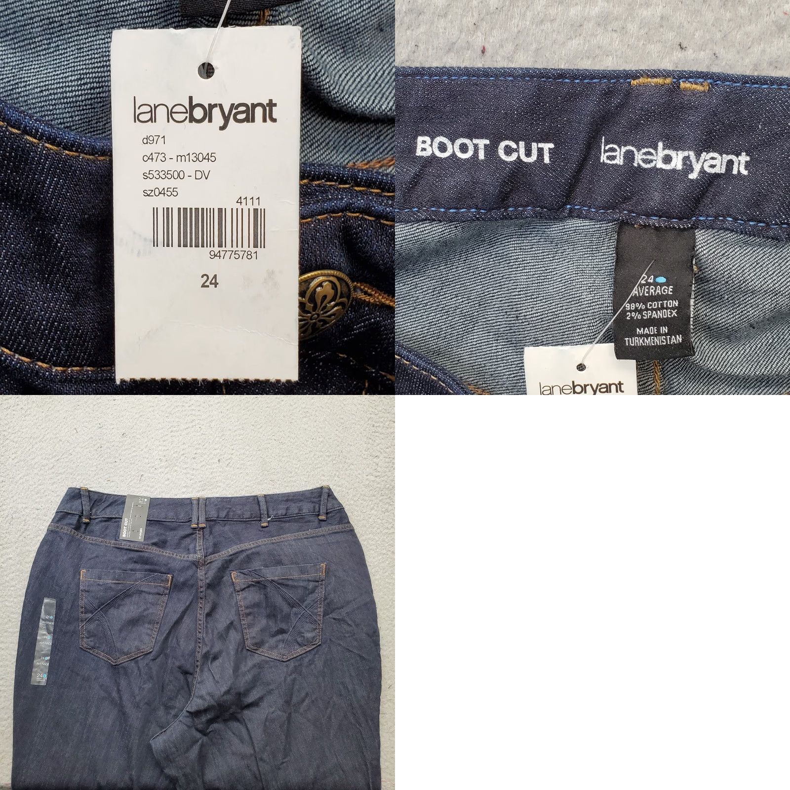 Vintage Lane Bryant Womens Distinctly Boot Jeans 24W Blue Denim Streetwear Size 24W Womens Size 42" / US 20 - 8 Thumbnail