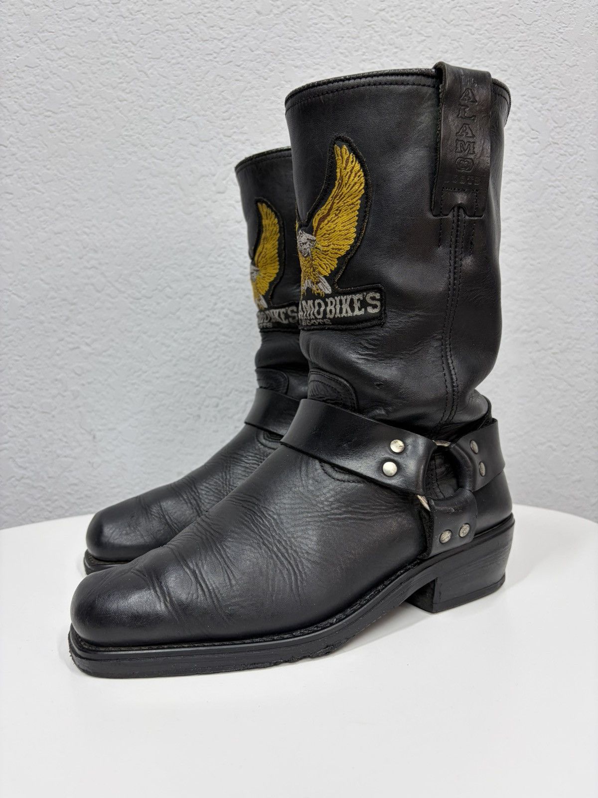 If Six Was Nine Vintage Harley Davidson Guidi Style High Leather Biker Boots Size US 8 / EU 41 - 2 Thumbnail