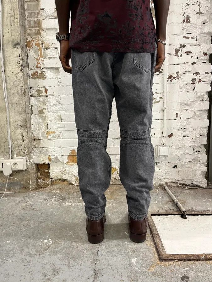 Balmain Balmain Grey Biker Denim Jeans Size US 31 - 4 Thumbnail