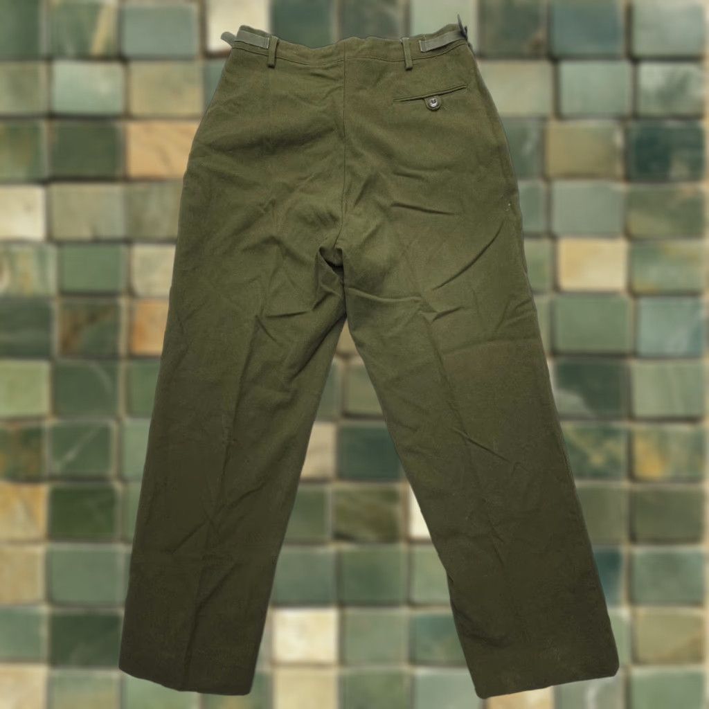 Vintage VINTAGE Tennesse Apparel Corp M-1951 Cold Weather Wool Trousers Mens M 32 x 29 Green Army Workwear Pants Size US 31 - 1 Thumbnail