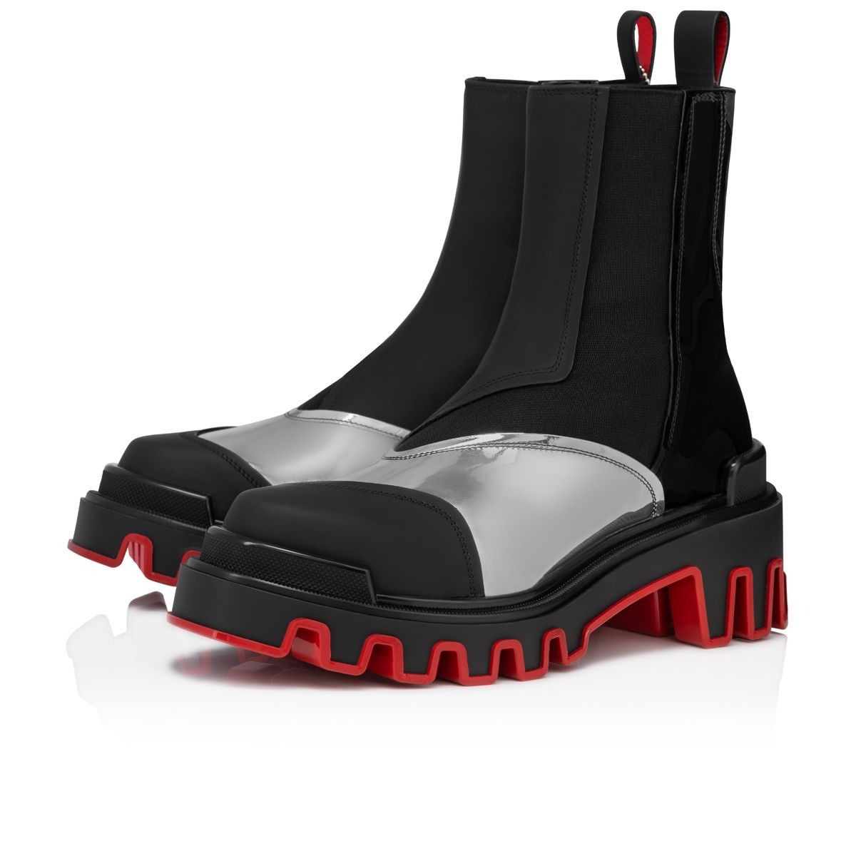 Christian Louboutin oc11z0325 Vibrano Flat Clf Gommato in Black Size US 11.5 / EU 44-45 - 1 Thumbnail