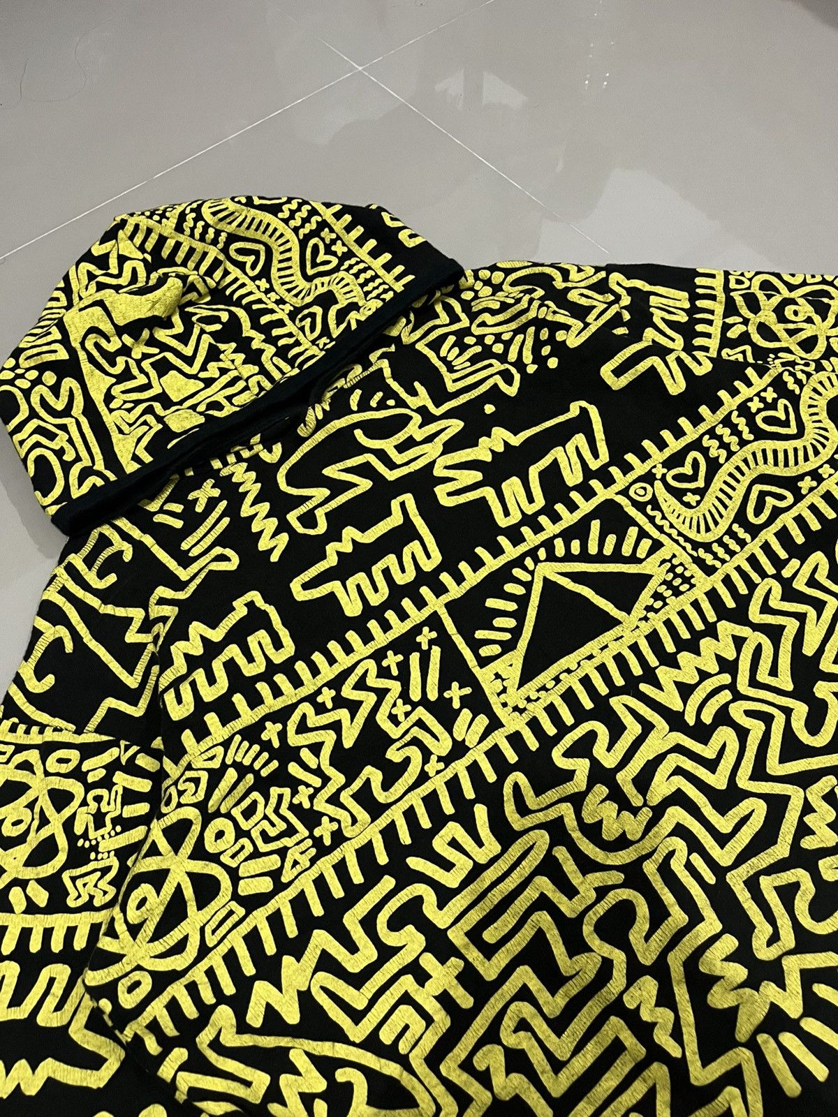 Keith Haring Vintage Keith Haring ovp hoodie made in england Size US L / EU 52-54 / 3 - 3 Thumbnail