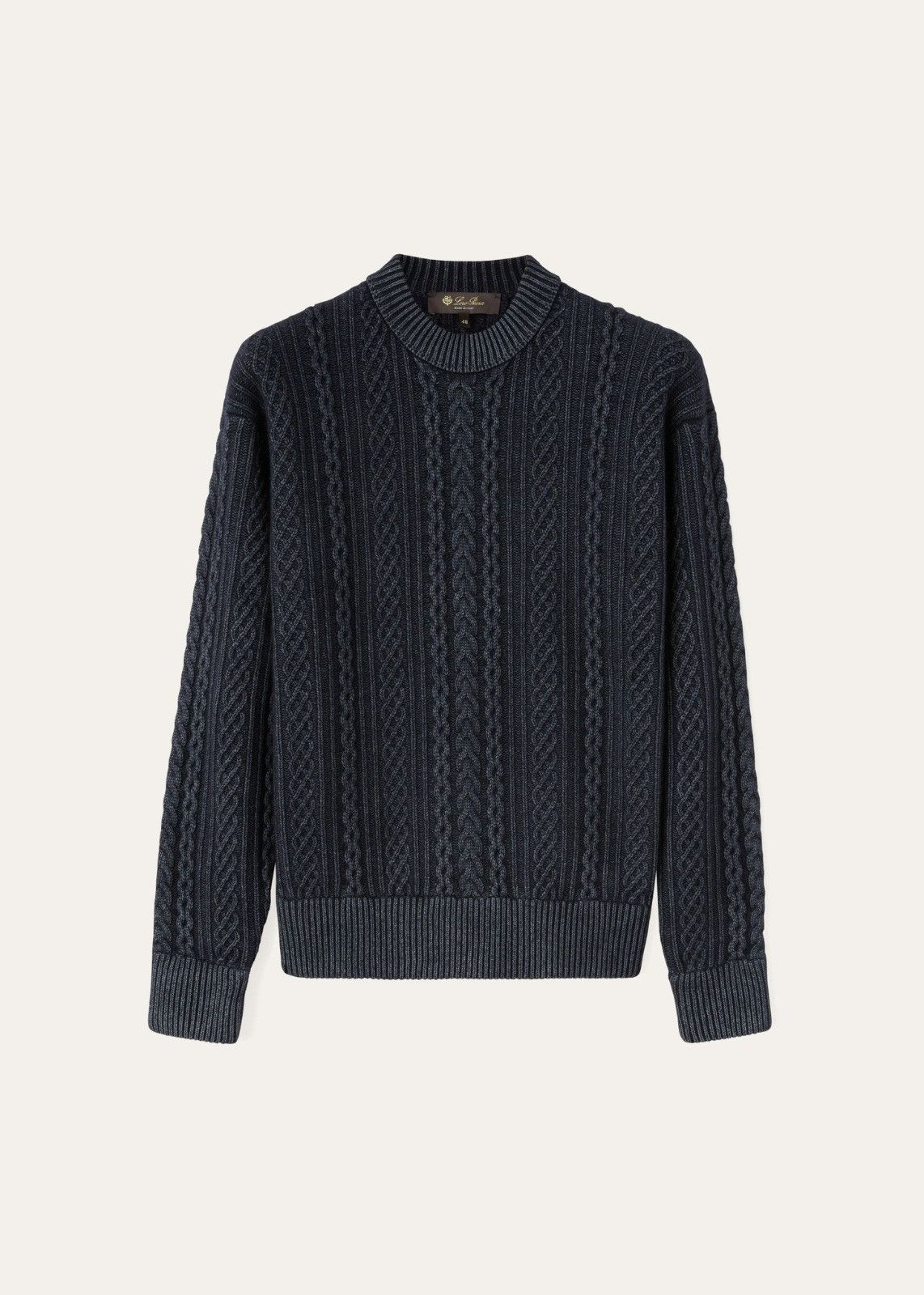Loro Piana o1srvl11e0225 FAN7141 Girocollo Crewneck Sweater Size US XL / EU 56 / 4 - 1 Thumbnail