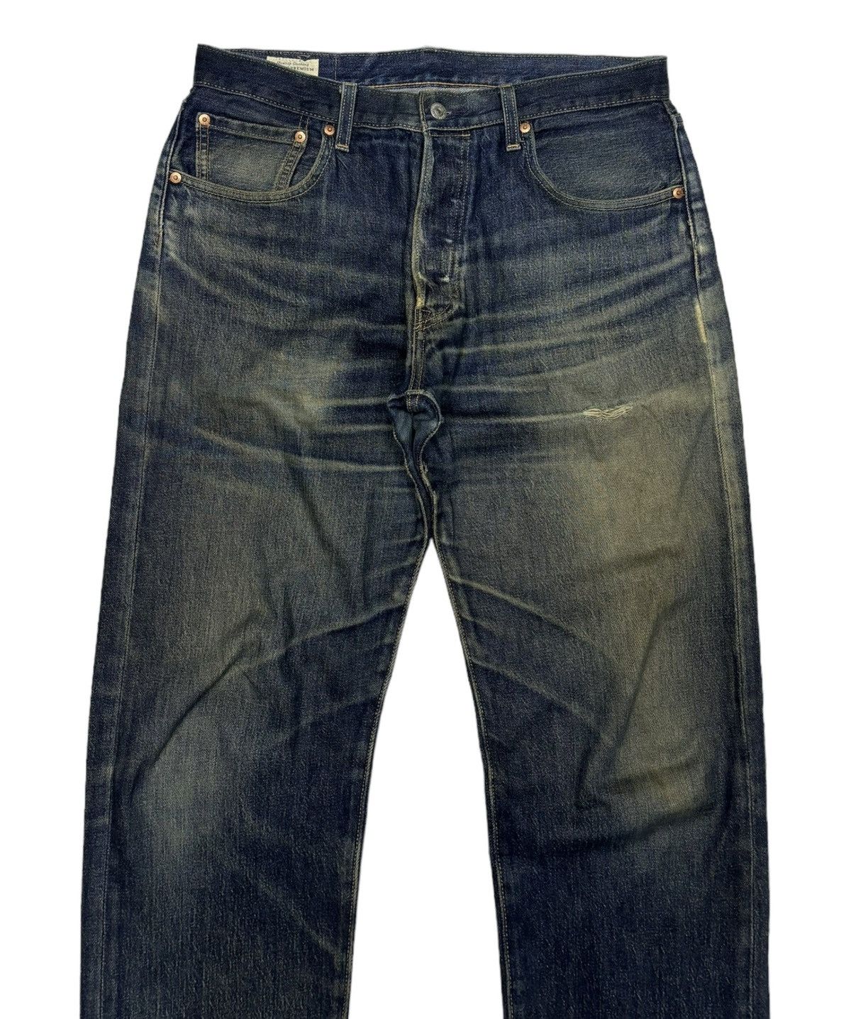 Levi's × Levi's Vintage Clothing × Vintage 🔥VINTAGE LEVIS 501 ‘93 BIG E DISTRESSED DENIM JEANS Size US 32 / EU 48 - 3 Thumbnail