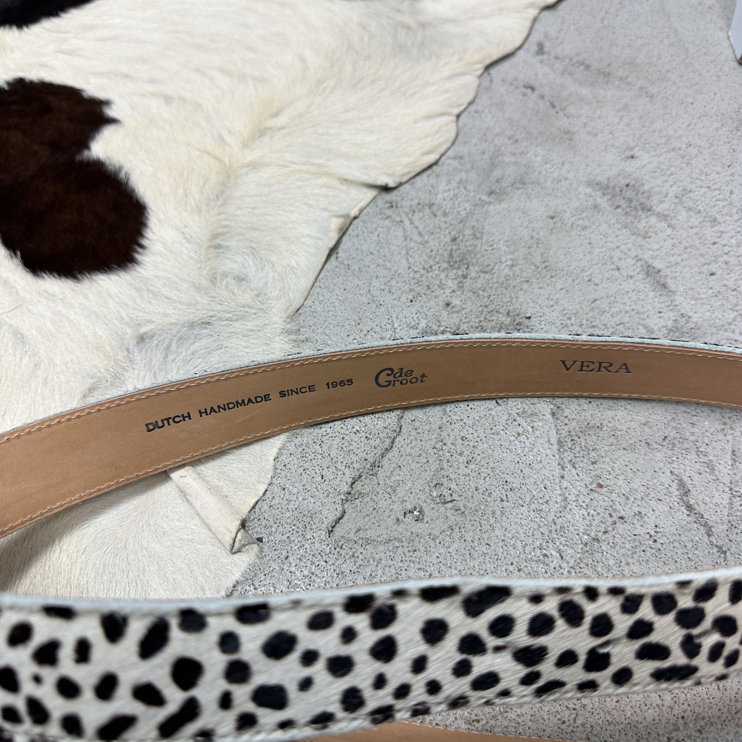 Vintage Vintage Cowhide Cheetah Dutch Handmade Belt Y2K Size ONE SIZE - 3 Thumbnail