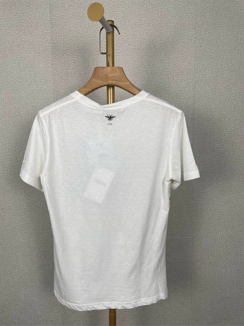 Dior Dior Gold printed straight T-shirt 2504-Nextarrow Size XS / US 0-2 / IT 36-38 - 2 Thumbnail