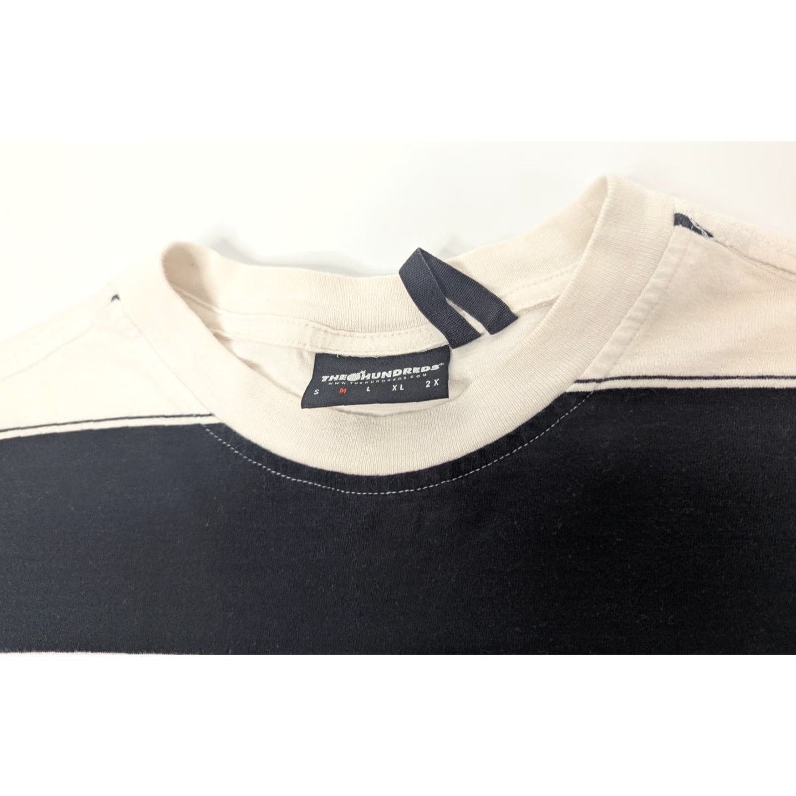 The Hundreds The Hundreds Shirt Men's M Black White Stripes Streetwear Y2K Logo Short Sleeve Crew Neck Cotton Regular Vintage: No (if allowed) Size US M / EU 48-50 / 2 - 6 Thumbnail