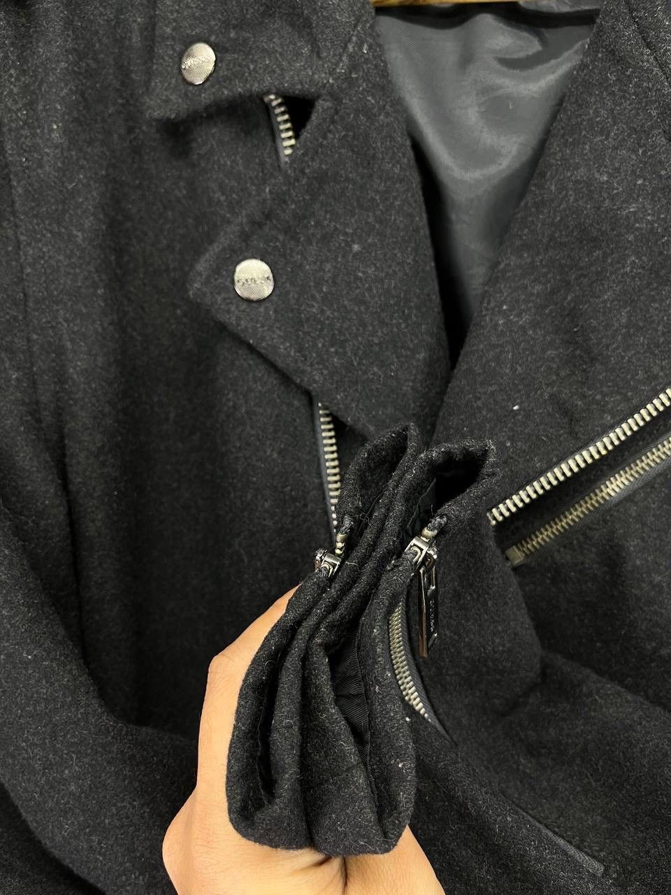 Guess Vintage Guess Punk Style Wool Jacket Size M / US 6-8 / IT 42-44 - 12 Thumbnail