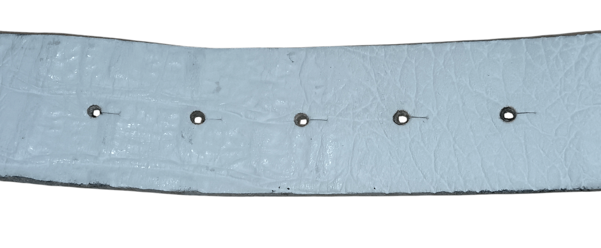 Emporio Armani EMPORIO ARMANI CROC EMBOSSED LEATHER BELT $ SYMBOL BUCKLE Size 34 - 6 Thumbnail