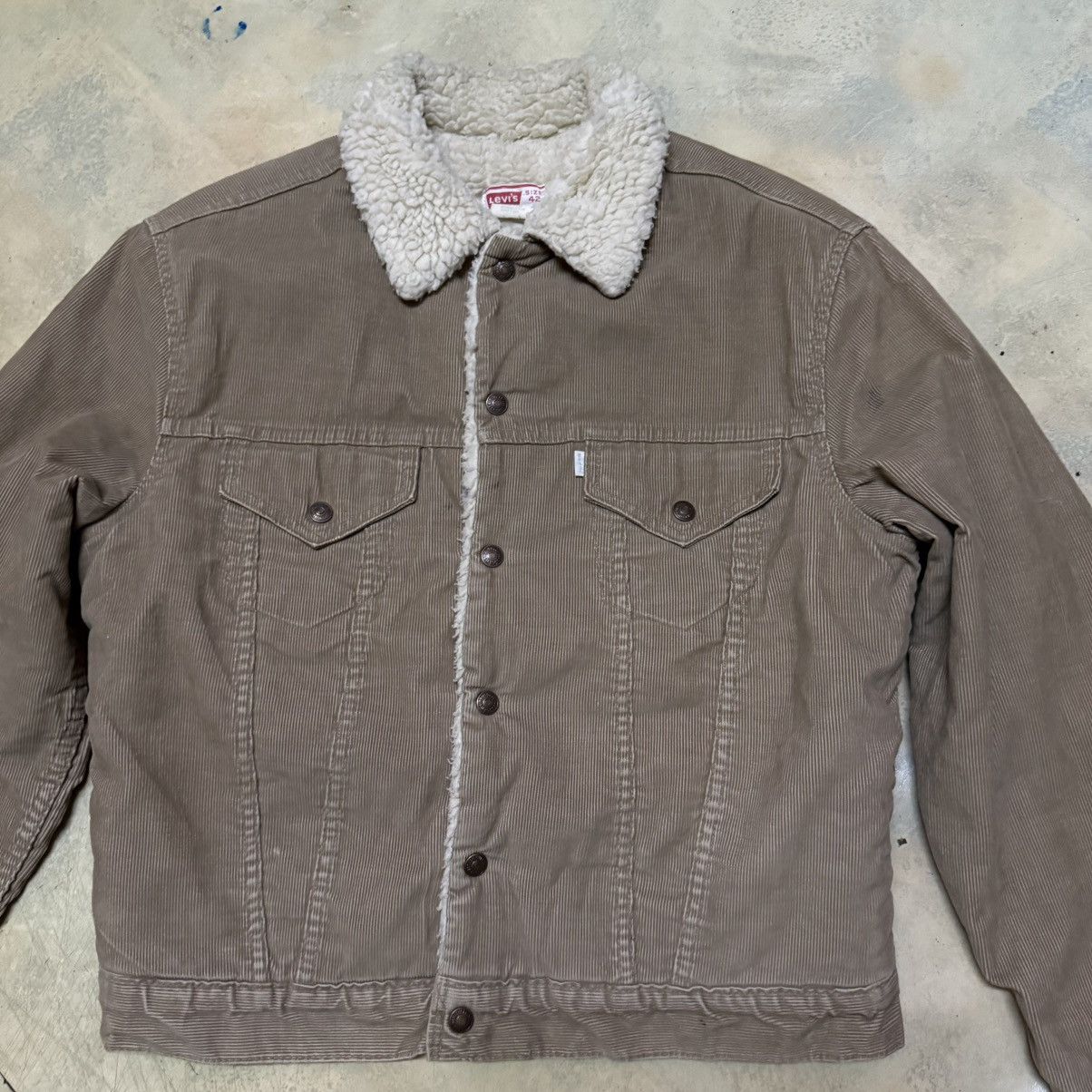Levi's Vintage Levis Corduroy Sherpa Jacket Size US S / EU 44-46 / 1 - 3 Thumbnail