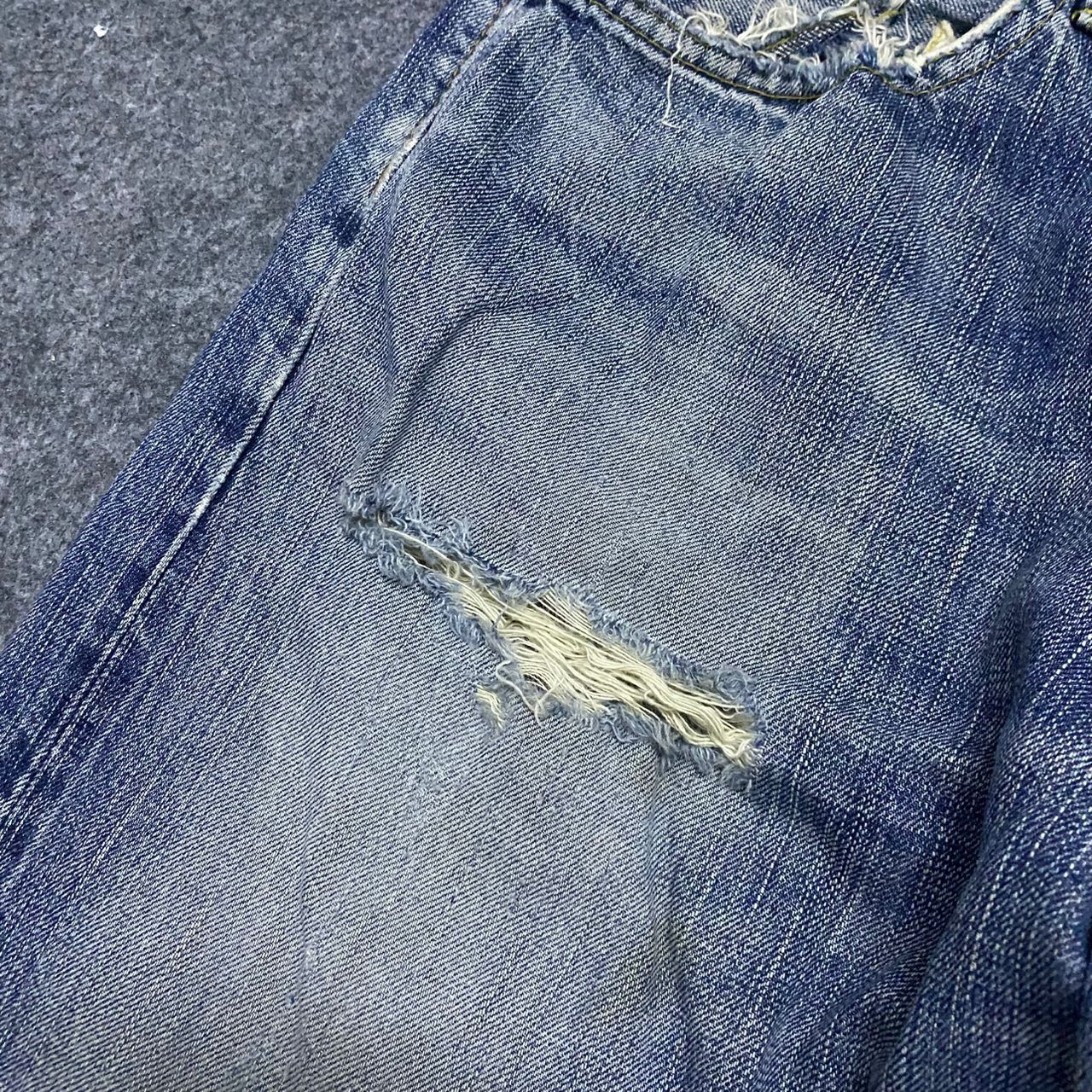 If Six Was Nine Vintage Edwin Selvegde Redline Distressed denim Size US 29 - 10 Thumbnail