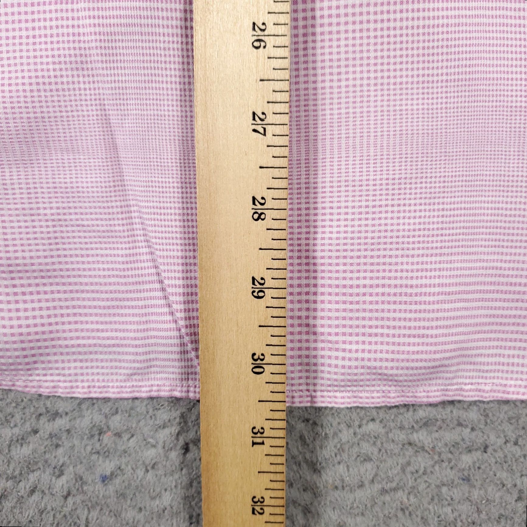 BUGATCHI VINTAGE Bugatchi Uomo Dress Shirt Men 16 Pink Long Sleeve Business Formal Casual Workwear Size 42R - 4 Thumbnail