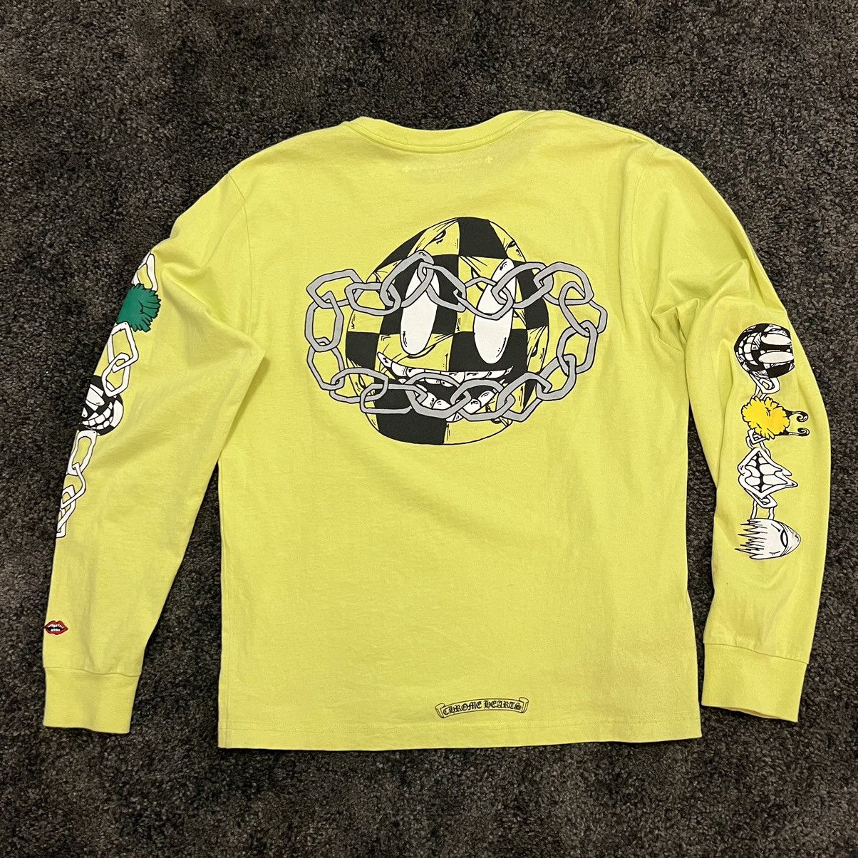 Chrome Hearts Chrome Hearts Matty Boy Chain Link Lime Green Longsleeve ...